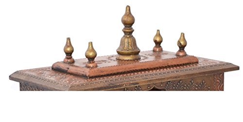 Handcrafted Wooden Puja Mandir for Home & Office - Traditional Hindu Temple for Prayer, Meditation & Worship - Perfect for Diwali, Navratri & Festive Gifting - Ideal for Daily Puja, Spiritual Decor & Sacred Space Creation