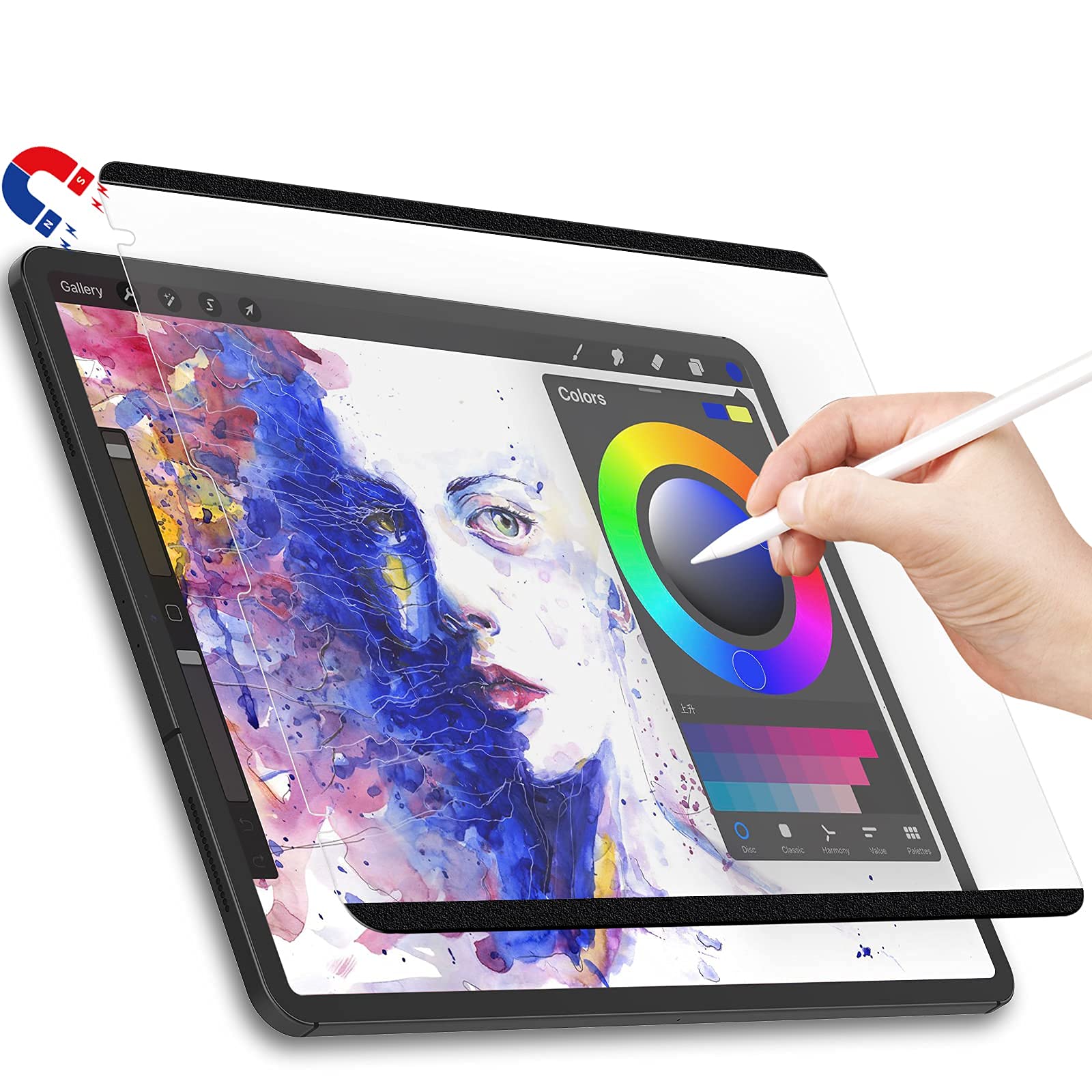 Premium Magnetic Removable & Reusable Paper-Feel Screen Protector for iPad Air 5/4 10.9