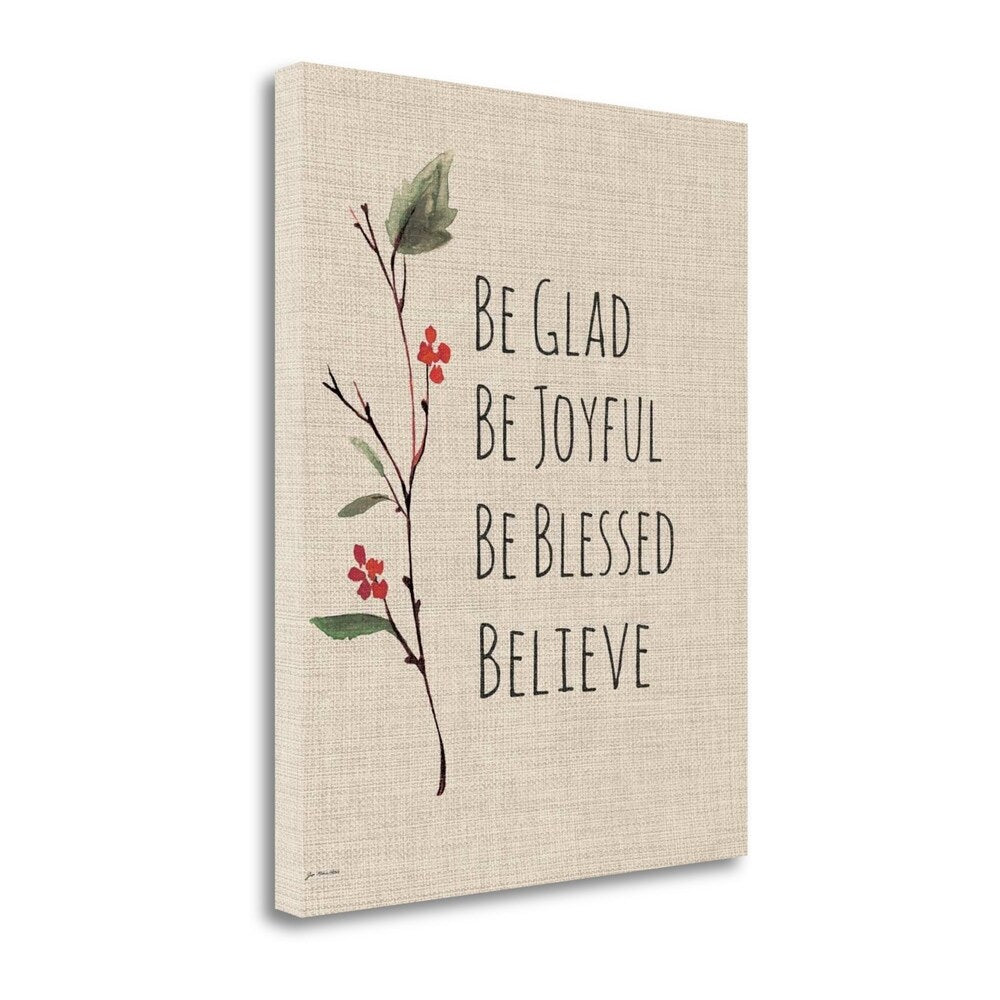 Believe By Jo Moulton - Premium Giclee Art Print on Gallery Wrapped Canvas - Ready to Hang Wall Decor - Perfect for Living Room, Bedroom & Office Inspiration