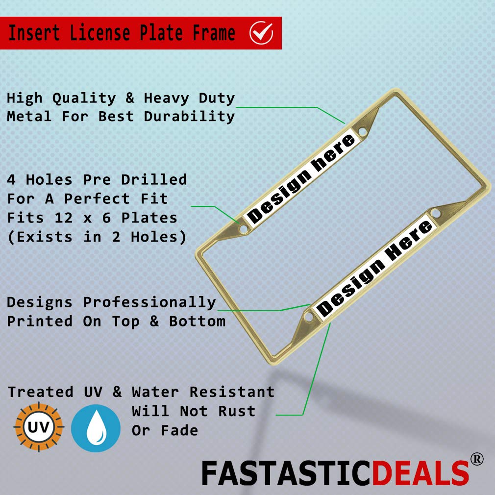 Premium Metal Insert License Plate Frame - I Love Timor-Leste Car Accessory - Weatherproof & Durable Gold Plated 4-Hole Design - Perfect for Car Enthusiasts & Patriotic Drivers