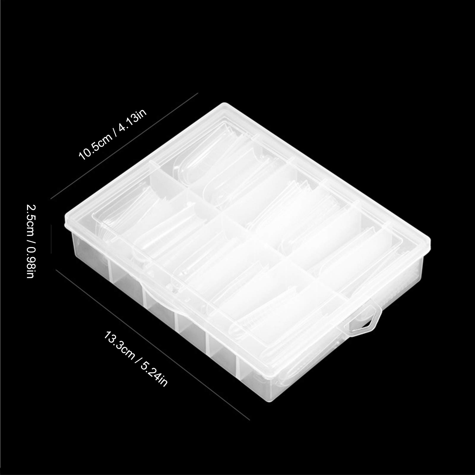 Premium Clear False Nail Tips for Nail Extensions - 120pcs French Nail Tips with Storage Case - 12 Sizes for Professional Salon & DIY Nail Art (JP-02) - Perfect for Weddings, Parties & Special Occasions - Layfoo