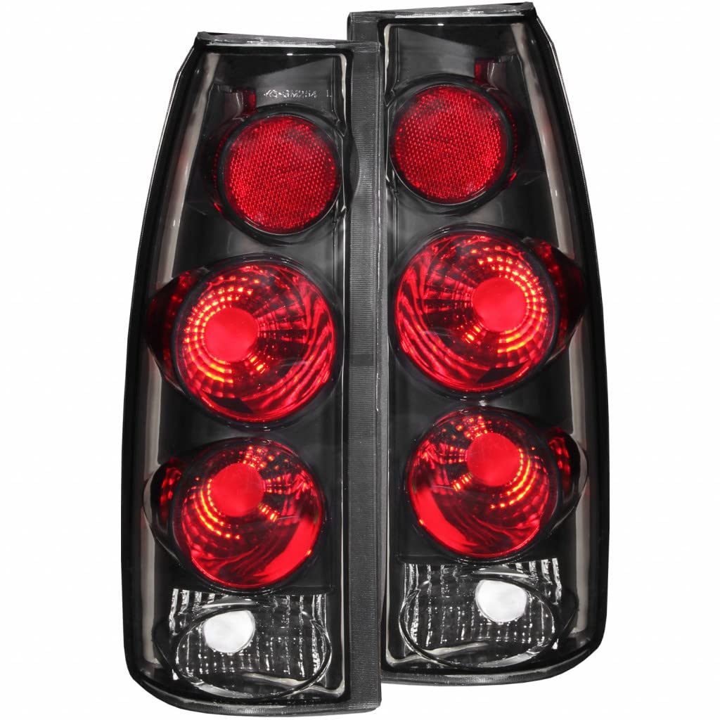 ANZO 1989 Chevy R2500 Dark Smoke 3D LED Tail Lights - Pair (Part #211154) | Durable Replacement for Improved Visibility & Style | Perfect for Off-Roading, Truck Customization & Night Driving