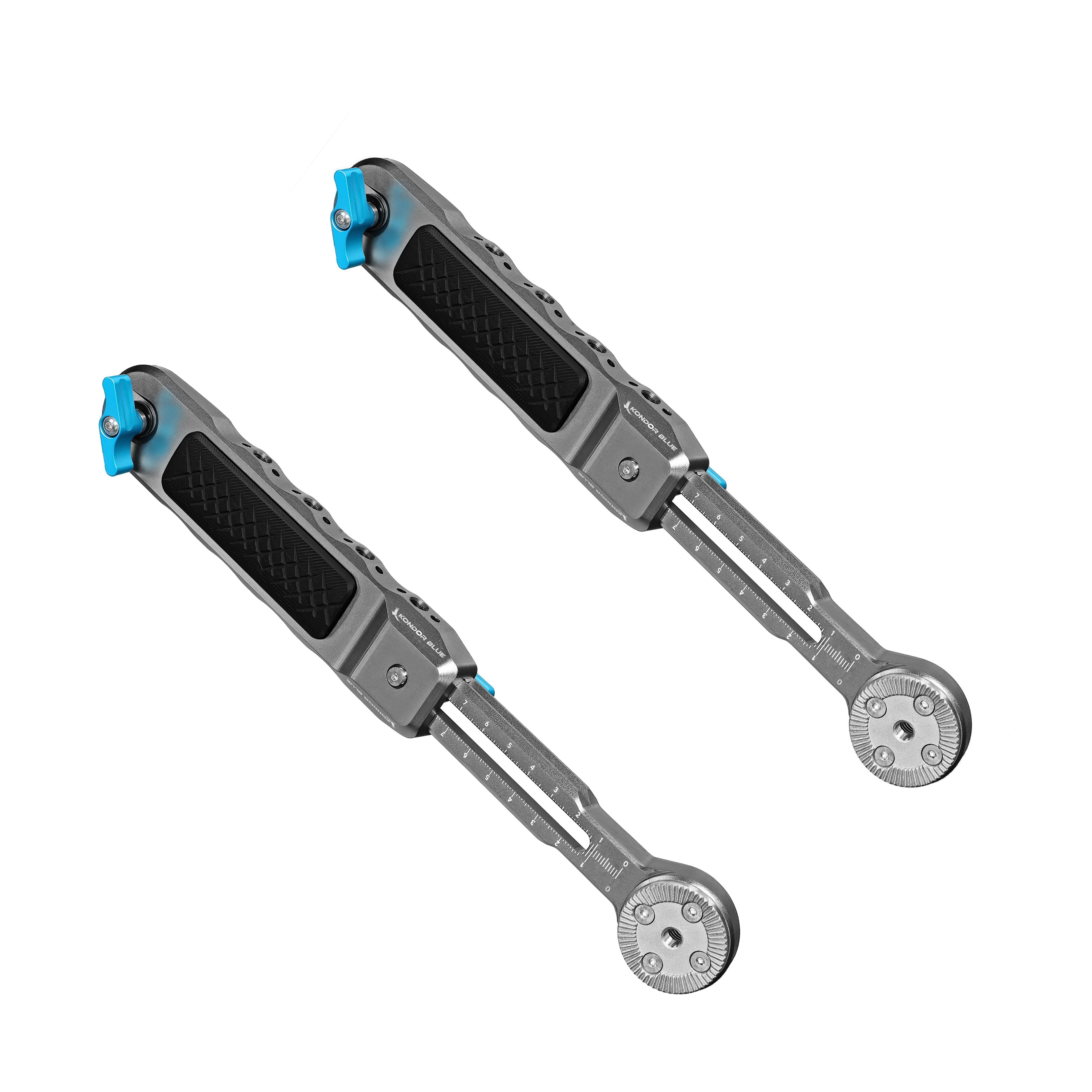 Kondor Blue Pro Rosette Extension Arm - Reversible Camera Mounting Arm Set in Space Gray for DSLR, Mirrorless & Video Cameras - Perfect for Vlogging, Filmmaking & Photography
