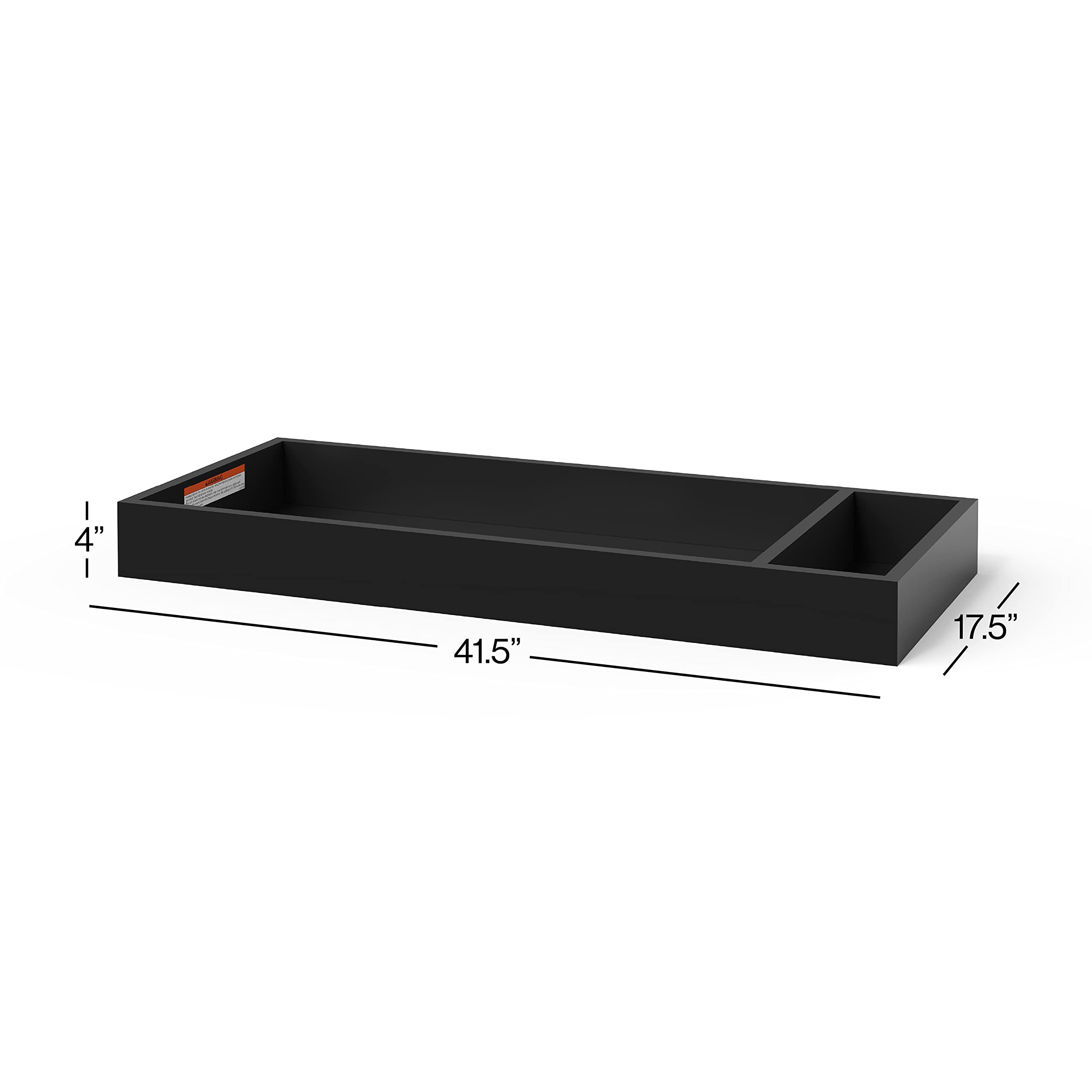 Child Craft Universal Changing Table Topper - Convert Any Dresser into Safe Baby Changing Station, Non-Toxic & Secure Attachment, Ebony Finish - Perfect for Nursery, Daycare & Home Baby Care Essentials