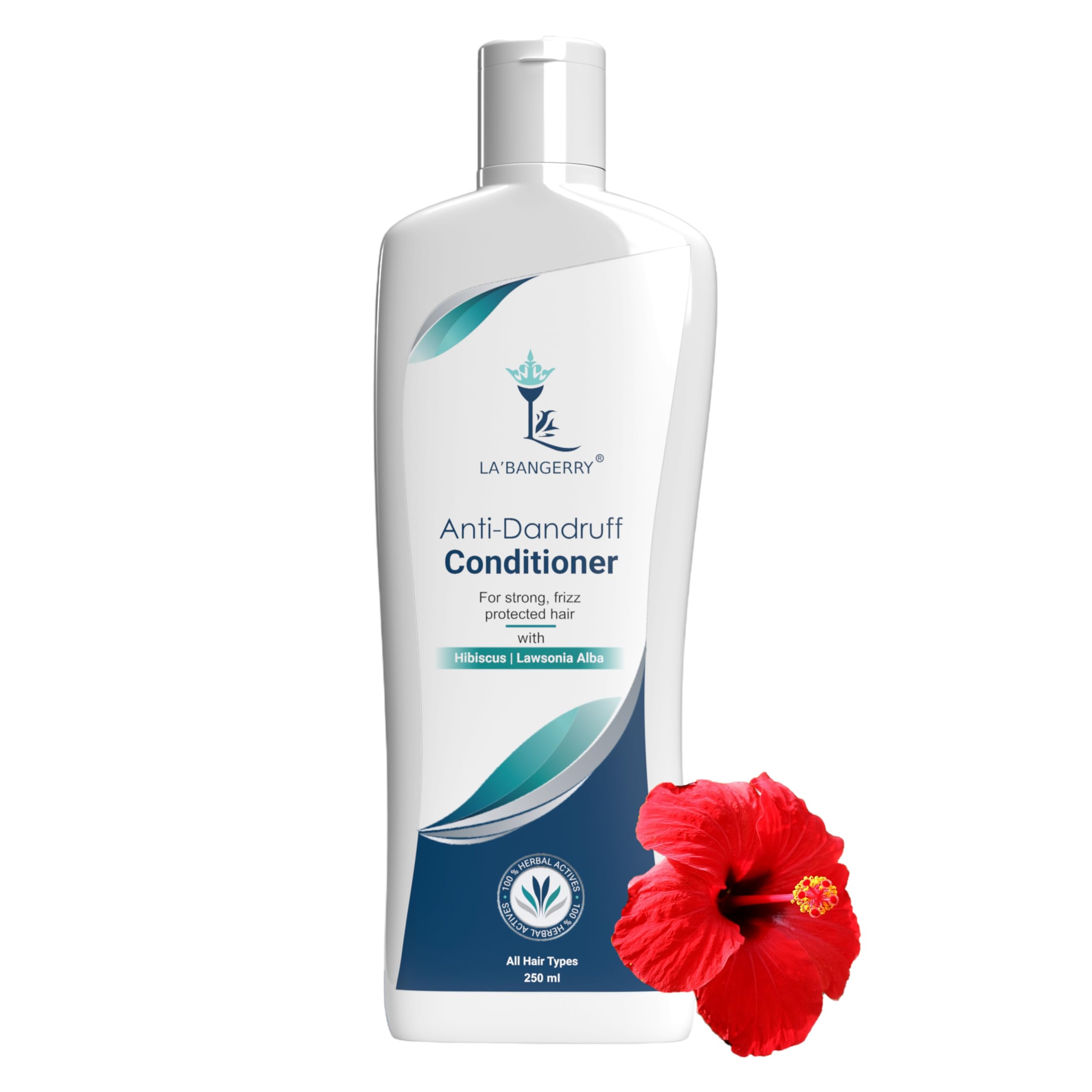 LA'BANGERRY Anti Dandruff Conditioner for Itchy & Dry Scalp - Natural Treatment for Color & Chemically Treated Hair - Paraben & Phthalate Free Vegan Formula (250ml) - Perfect for Daily Hair Care & Scalp Relief at Home or Salon