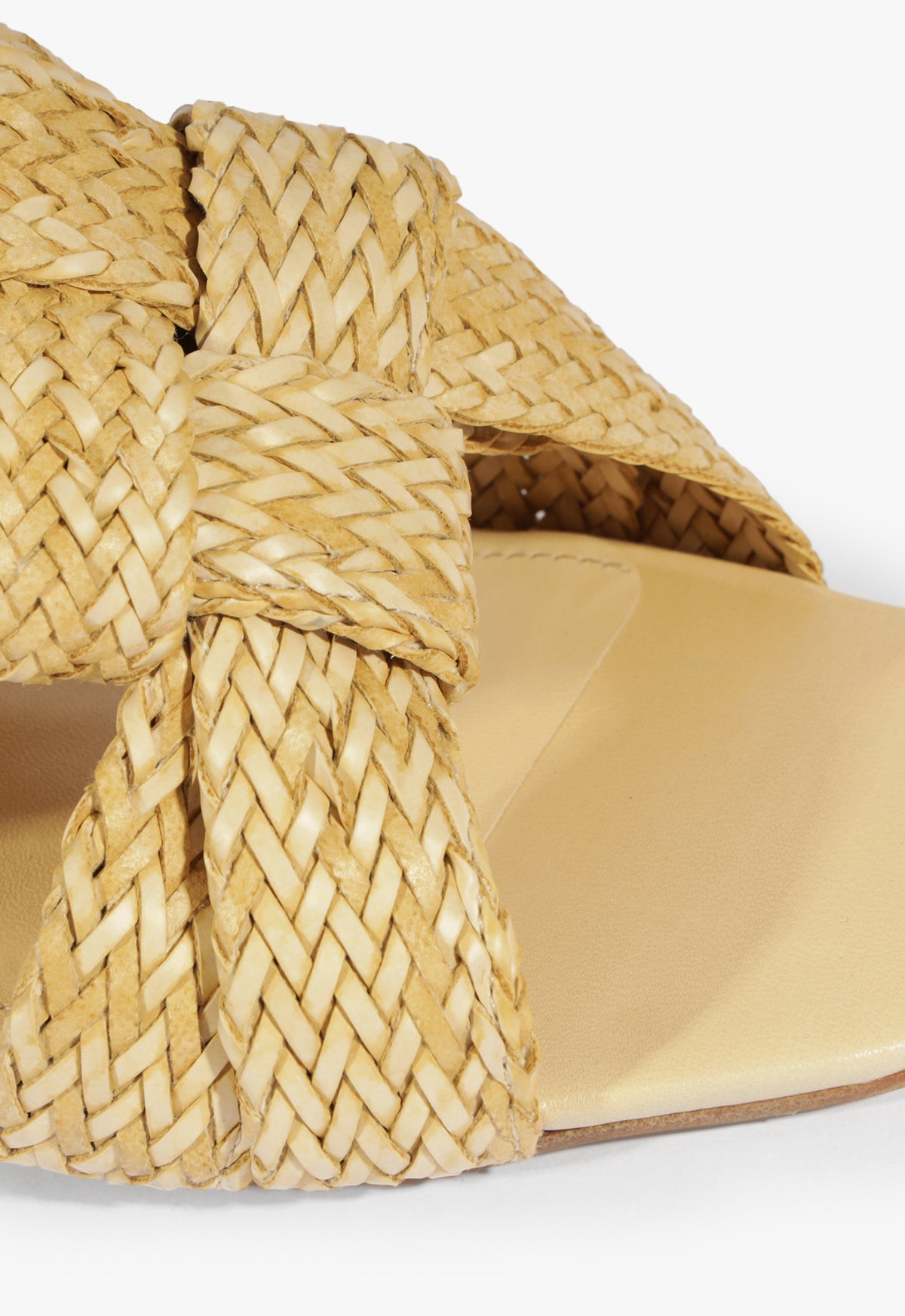 Kali Raffia Sandals Women's Size 25 Mid Heel (S2227200010001) - Perfect for Beach, Vacation, and Summer Outfits