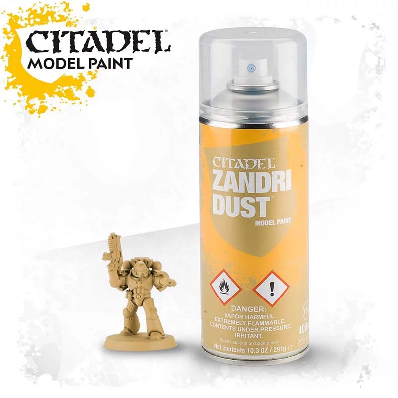 Citadel Zandri Dust Spray Paint - Premium Matte Finish for Miniatures & Models - Perfect for Warhammer, D&D, and Tabletop Gaming