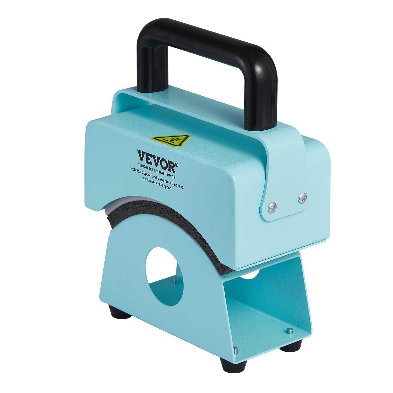 VEVOR Mini Hat Heat Press Machine for Caps - 5.9x3.15 Inch Curved Heating Plate with Safety Base, Glove & Auto Shut-Off - Perfect for Custom Hat Printing, DIY Projects & Small Business Use