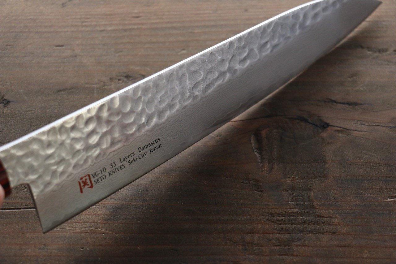 Premium Iseya VG10 Damascus Gyuto Japanese Chef Knife 210mm - Perfect for Slicing, Dicing & Precision Cooking in Professional Kitchens & Home Use