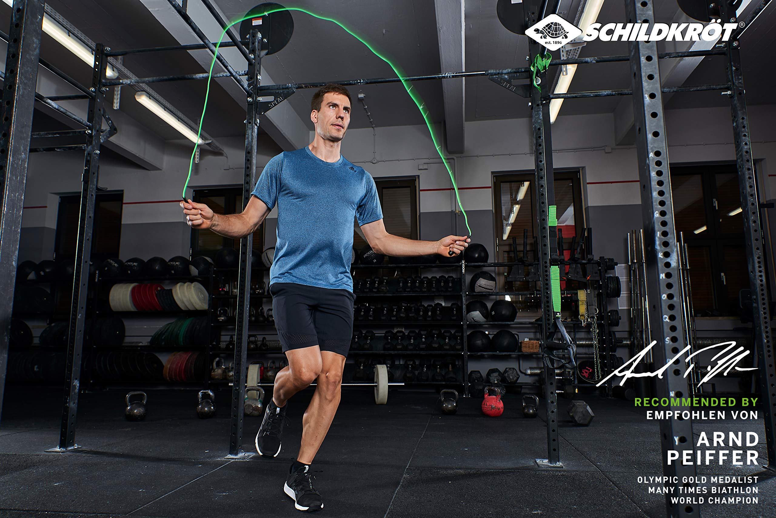 Turtle Fitness Speed Jump Rope for Workouts - Adjustable Green-Grey Exercise Rope for Boxing, CrossFit & Home Gym Training - Ideal for Cardio, Weight Loss & Fitness Enthusiasts
