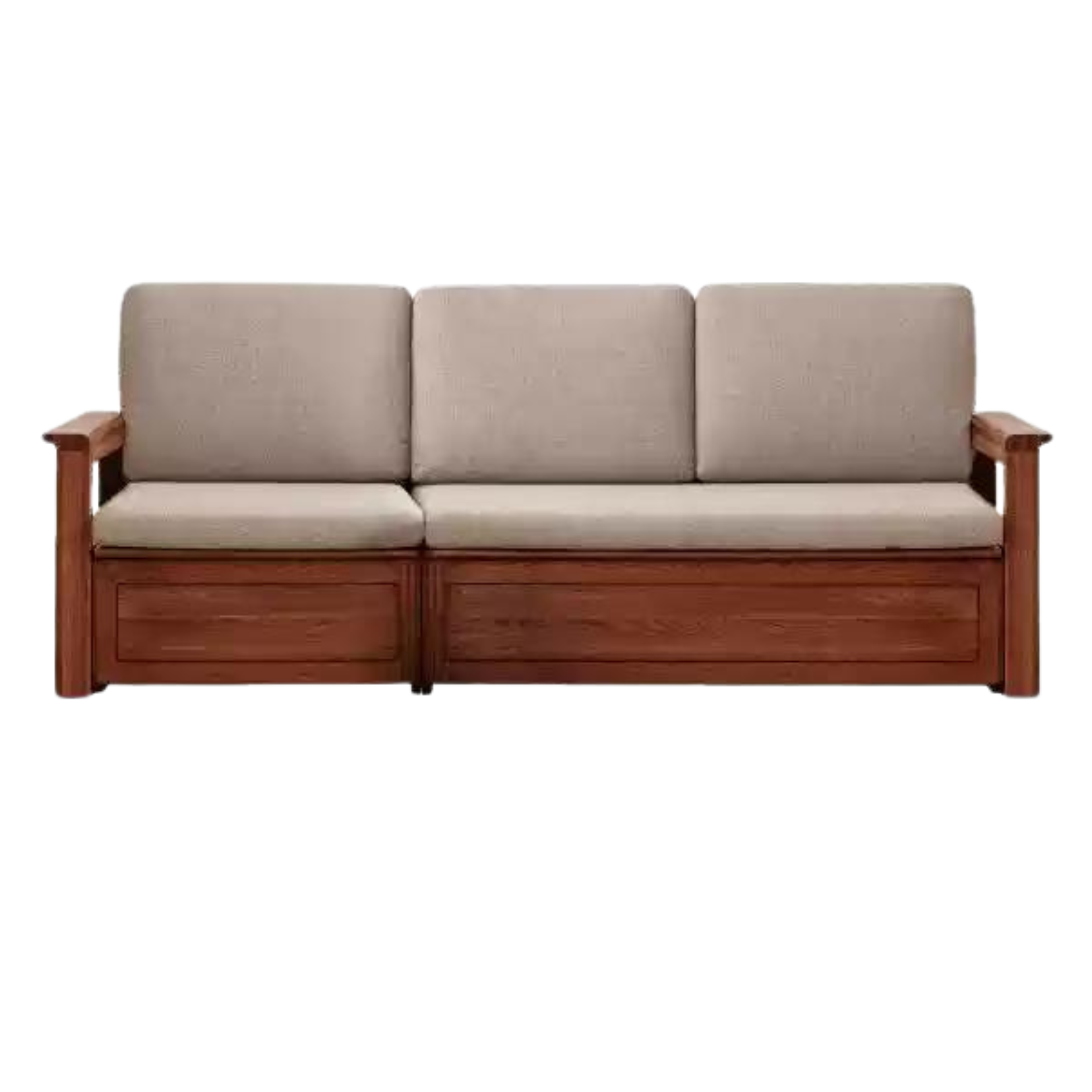 Solid Oak Wood Storage Box for Sofa - Organize Living Room, Bedroom, or Office with Stylish Wooden Storage Solution