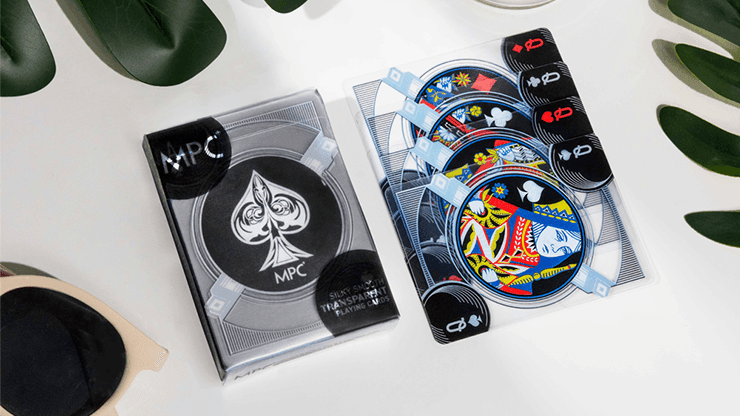Premium Black Transparent Plastic Playing Cards - Elegant Design for Poker, Magic Tricks & Card Games - Perfect for Parties, Game Nights & Professional Performances