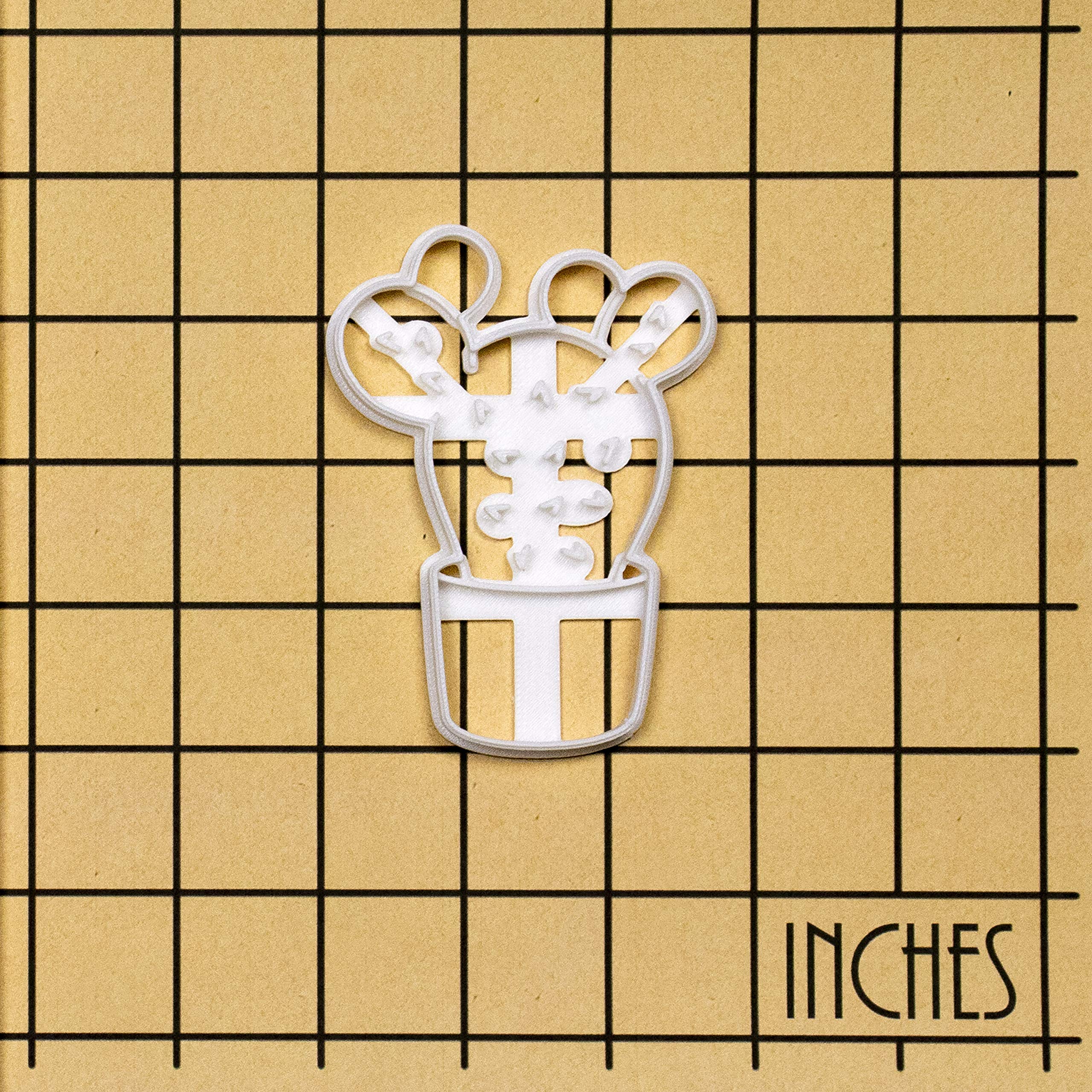 Prickly Pear Cactus Cookie Cutter - 1 Piece Stainless Steel Baking Tool for Cactus-Shaped Cookies, Cupcakes & DIY Desserts - Perfect for Southwest Theme Parties, Baby Showers & Home Baking