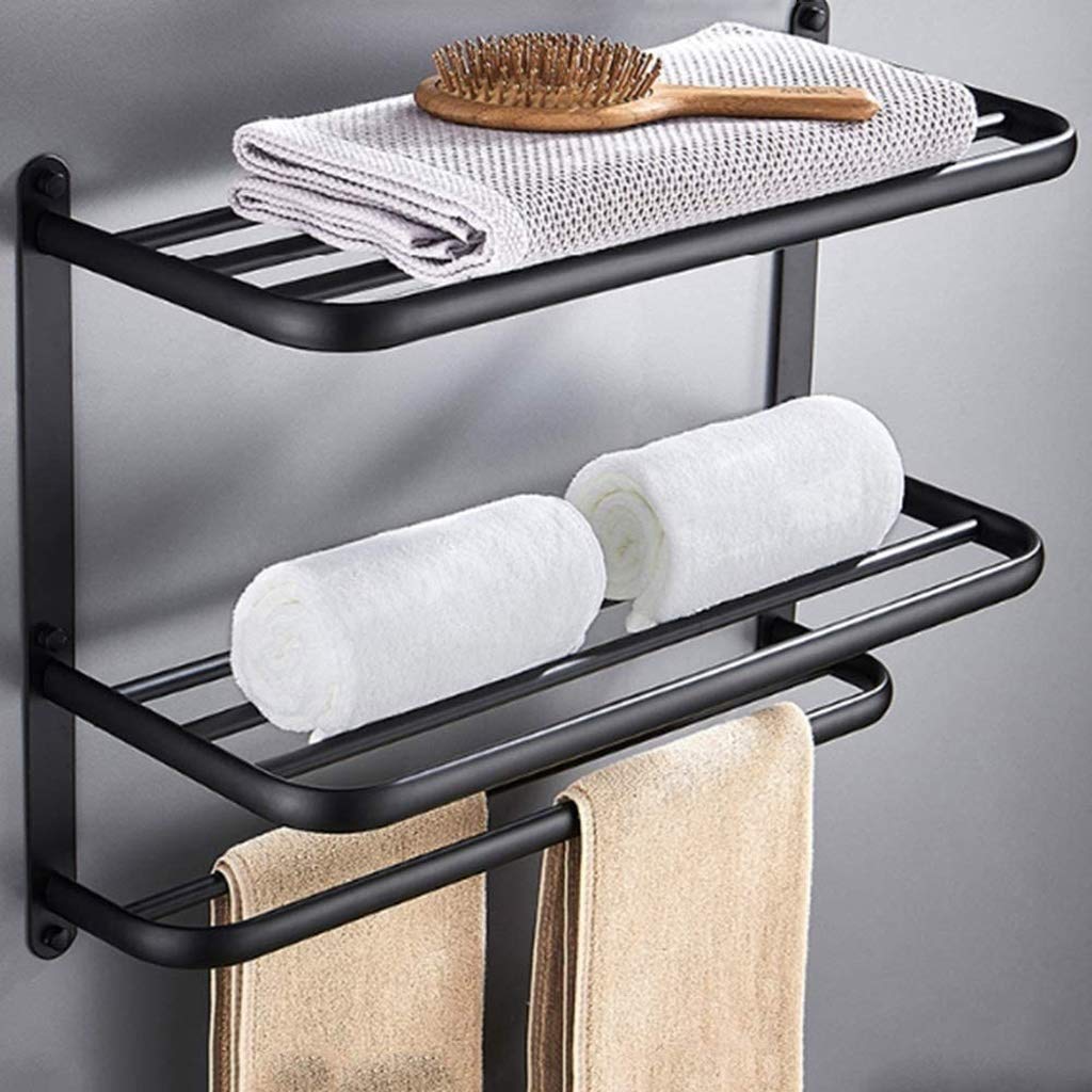 3-Tier Wall Mount Bathroom Shelf - Rustproof Space-Saving Storage Organizer for Shower, Toiletries & Towels - No Drilling Required (Perfect for Small Bathrooms & Apartments)