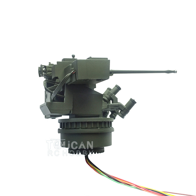 Metal Weapon Station Spare Part for DIY 1/16 Leopard2A6 3889 RC Tank - TK16 Main Board (Green/Yellow/White) - Replacement Part for Radio Control RTR Ready-to-Run Tanks - Perfect for Hobbyists & Model Tank Enthusiasts