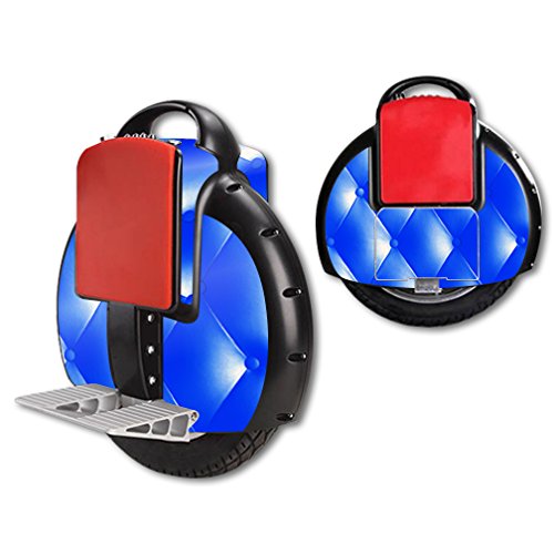 MightySkins Protective Skin Wrap Cover Sticker for Airwheel X3 Self-Balancing Electric Unicycle Scooter - Blue Upholstery Design | Durable Scratch-Resistant Vinyl Decal for Commuting & Urban Travel