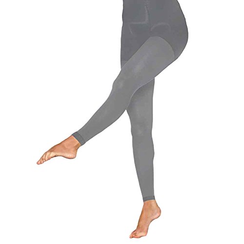 Women's Footless Compression Tights 10-15mmHg - Support Stockings for Varicose Veins & Circulation - Perfect for Pregnancy, Travel & Work