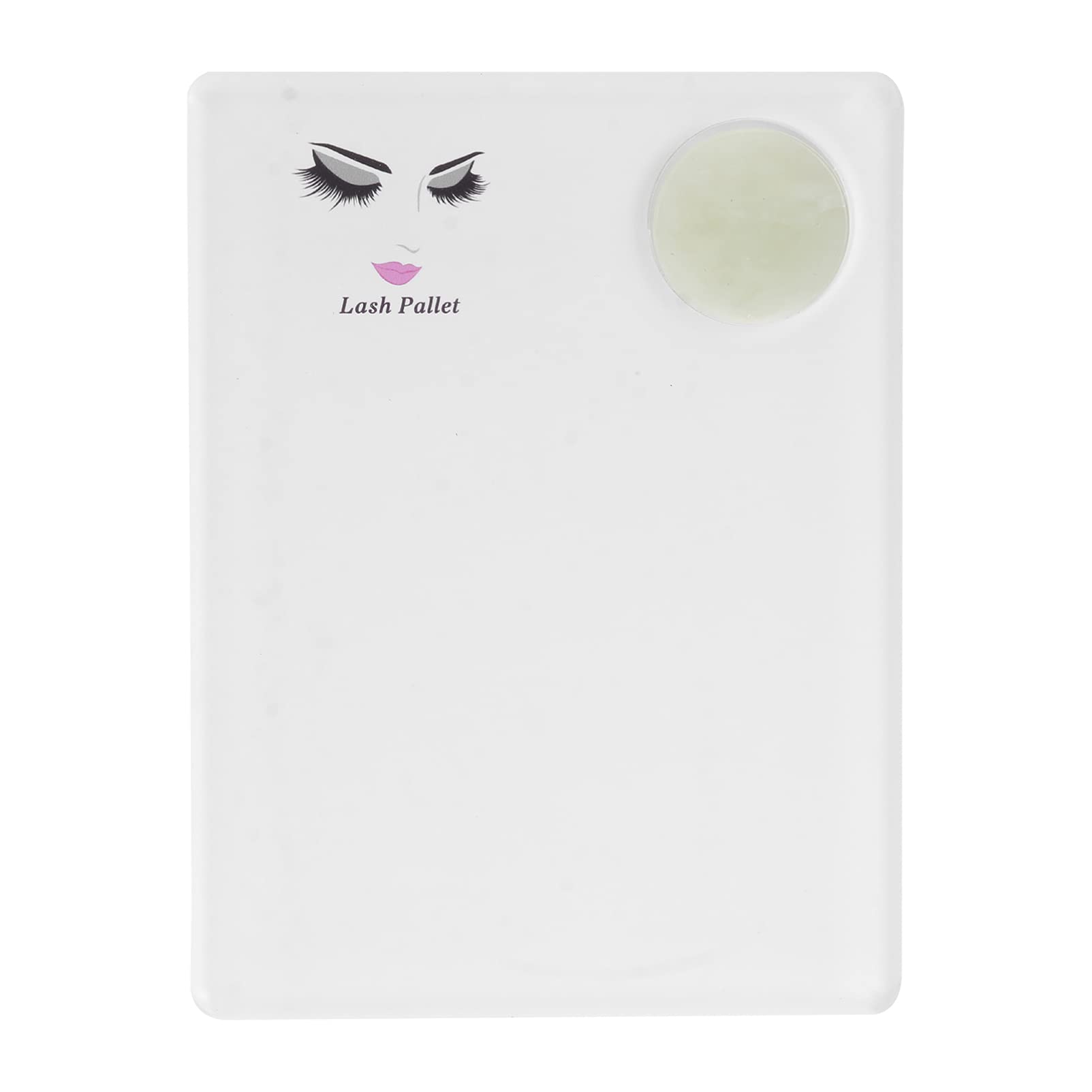 FOMIYES Eyelash Extension Tray Stand - Reusable Green Jade Lash Pallet for Professional Eyelash Extensions, False Lashes Application & Loose Lash Grafting - Perfect for Salon, Spa & Home Beauty Use (White)