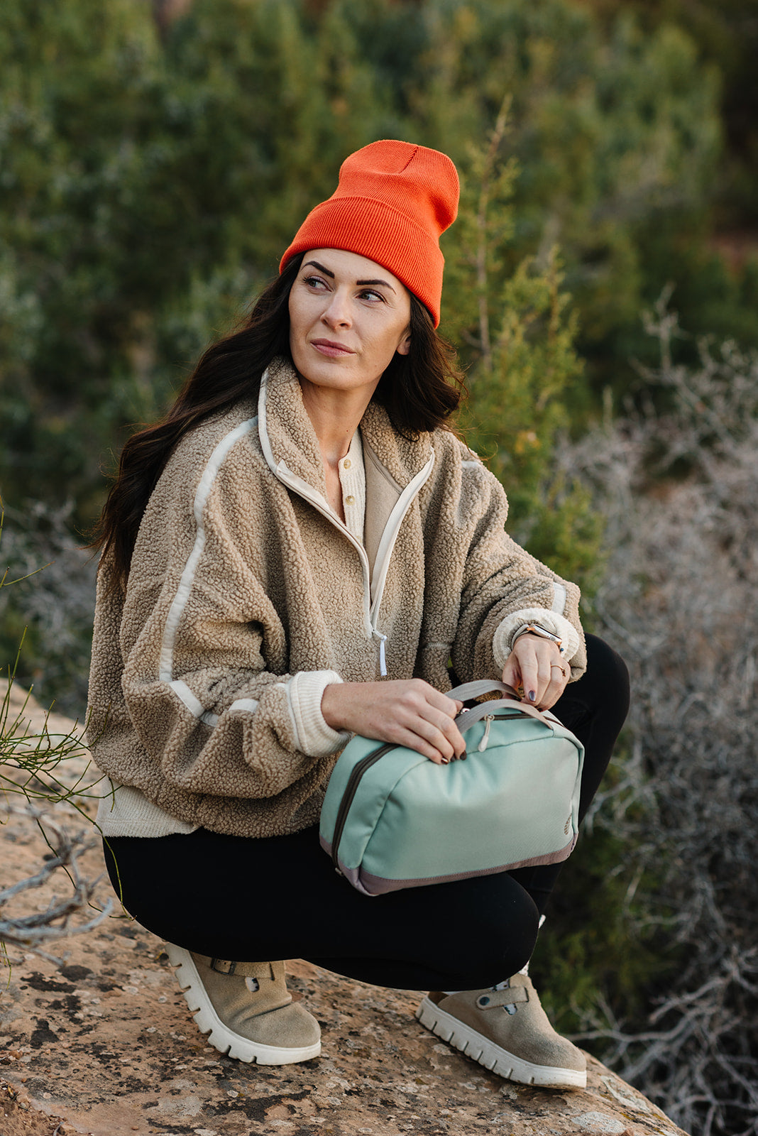 Free People Travel Toiletry Bag for Women - Waterproof Cosmetic Makeup Organizer Pouch - Perfect for Travel, Gym, and Daily Essentials Storage