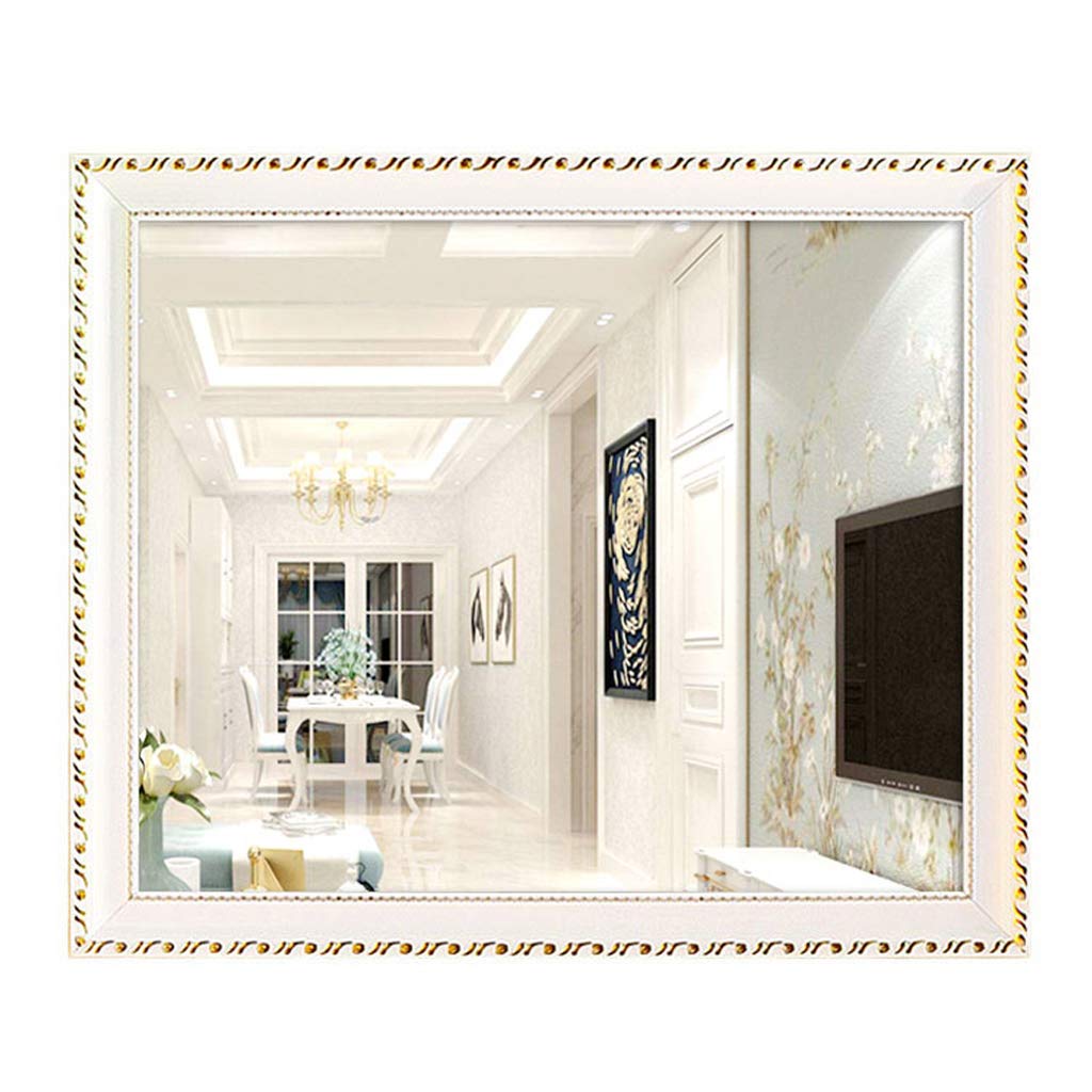 Rustic Decorative Wall Mirror - Shabby Chic Rectangle Bathroom Mirror with Hanging Kit (Vertical/Horizontal) - Perfect for Farmhouse Bathroom Decor, Bedroom Accent & Vintage Home Accessories