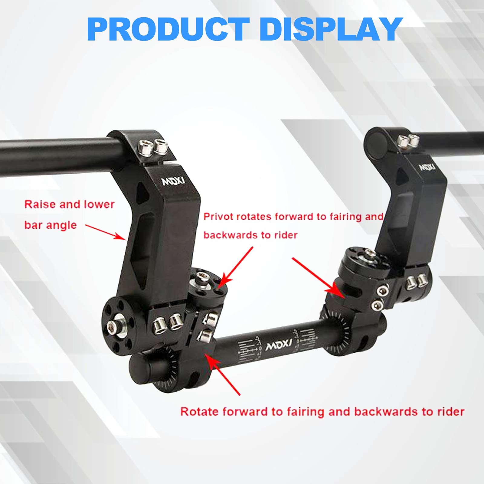**22MM Adjustable Motorcycle Handlebars - 7/8