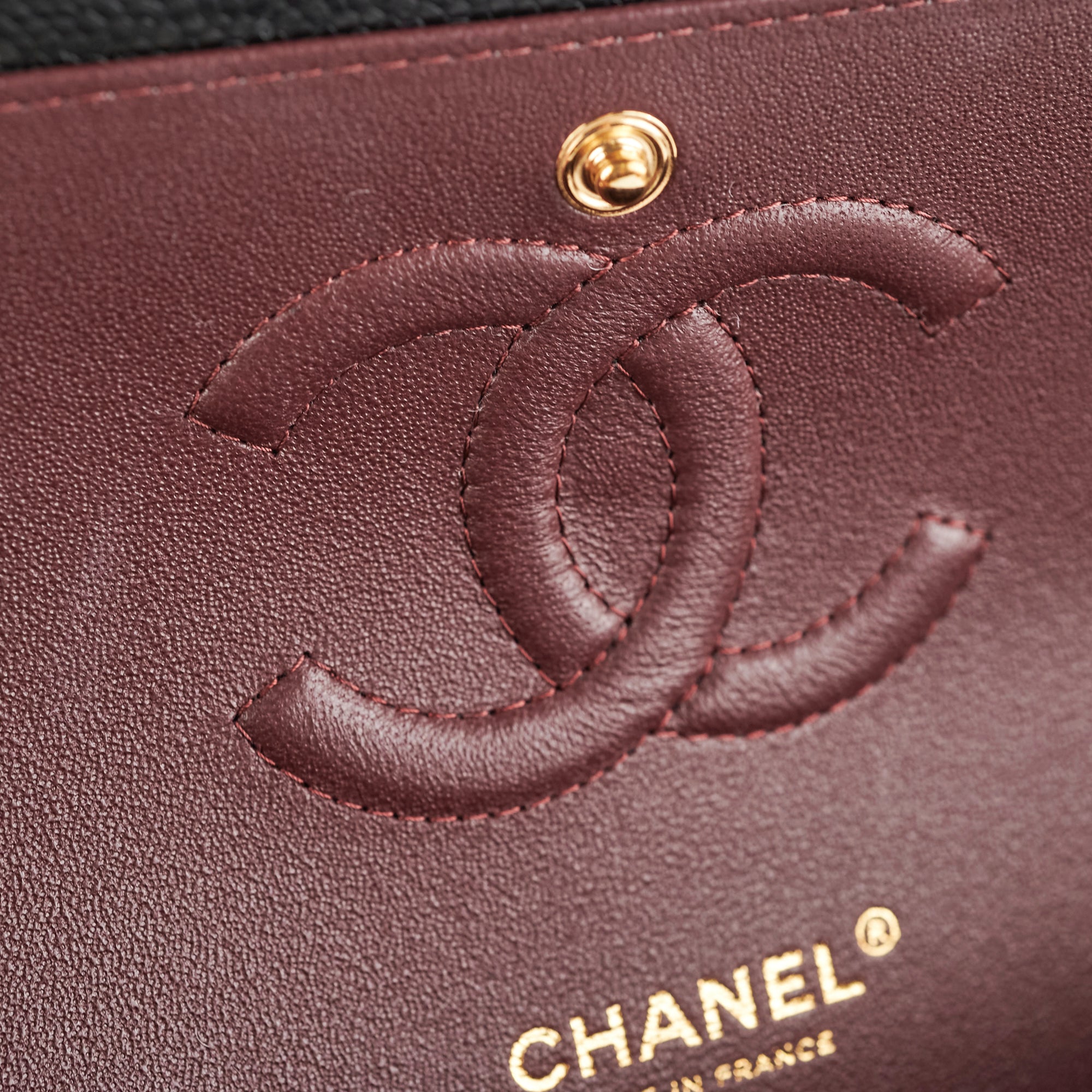 Chanel Medium/Large Double Classic Flap Bag in Black Caviar Leather 2023 - Luxury Handbag for Women, Perfect for Work, Evening Events & Special Occasions