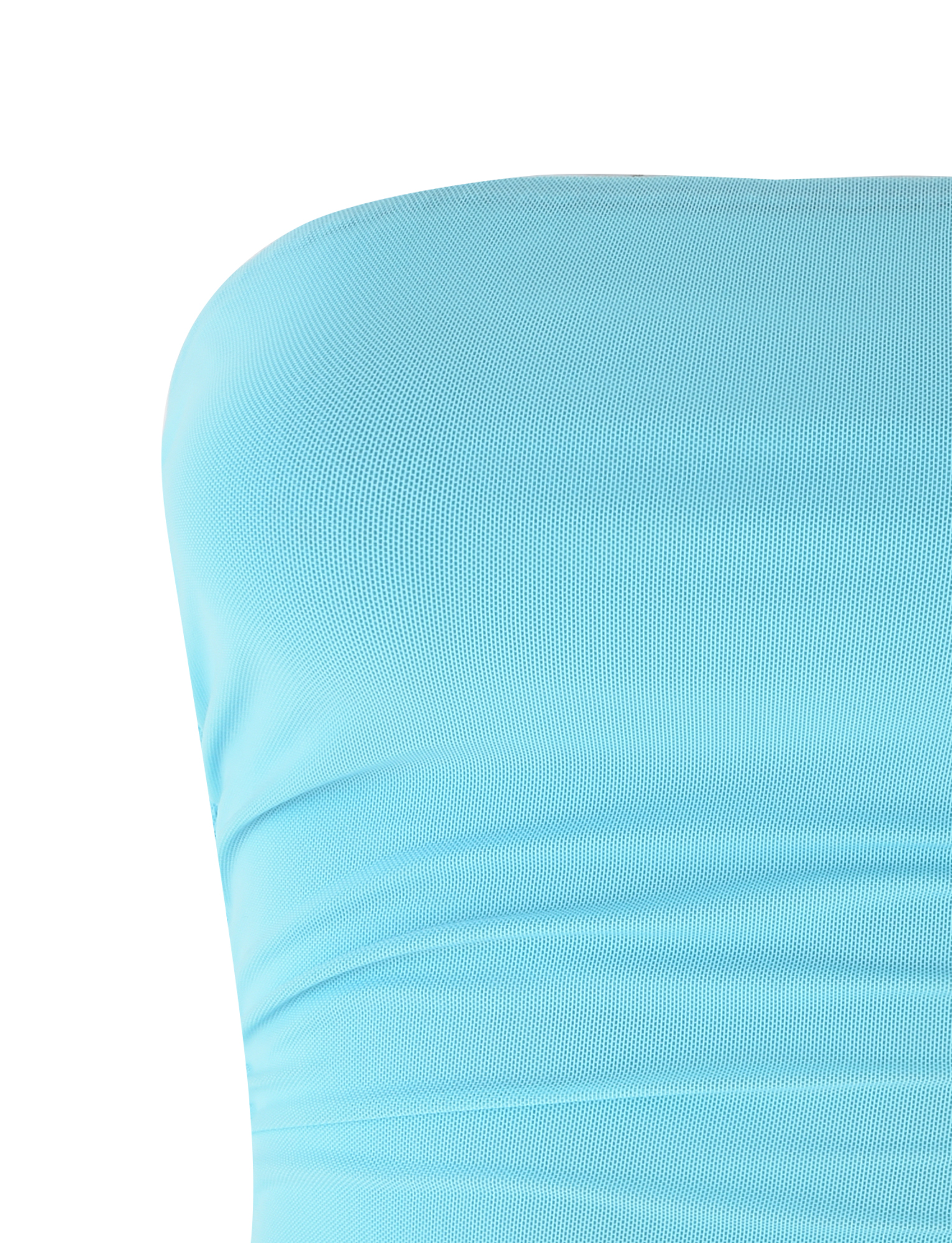 Harriett Tube Top - Ice Blue & Bright Blue - Women's Fashion Stretch Crop Top for Summer, Beach, and Casual Outfits
