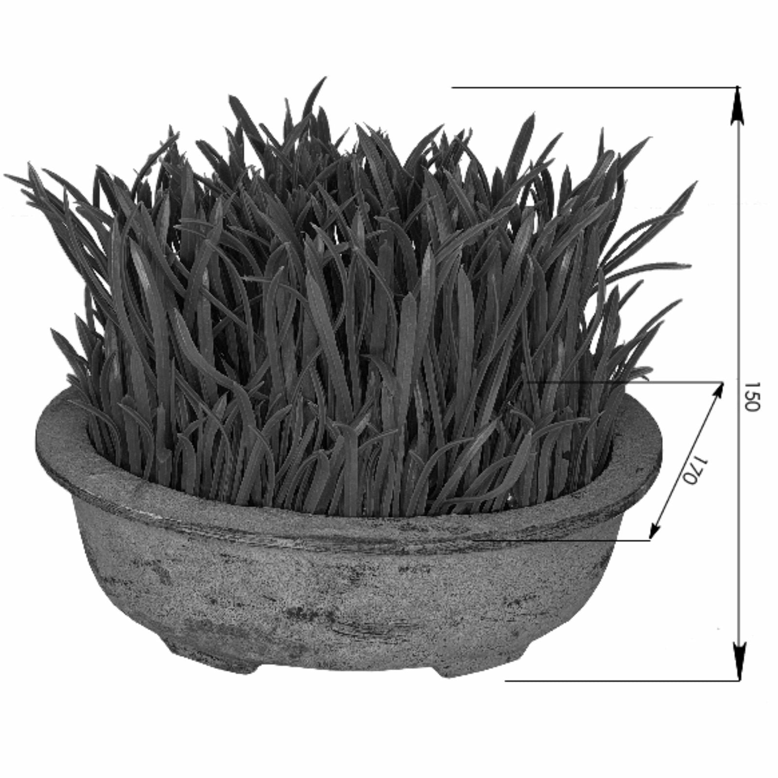 Premium 19cm Green Artificial Pot Plant by Criterion - Perfect for Home Decor, Office Spaces & Indoor Greenery