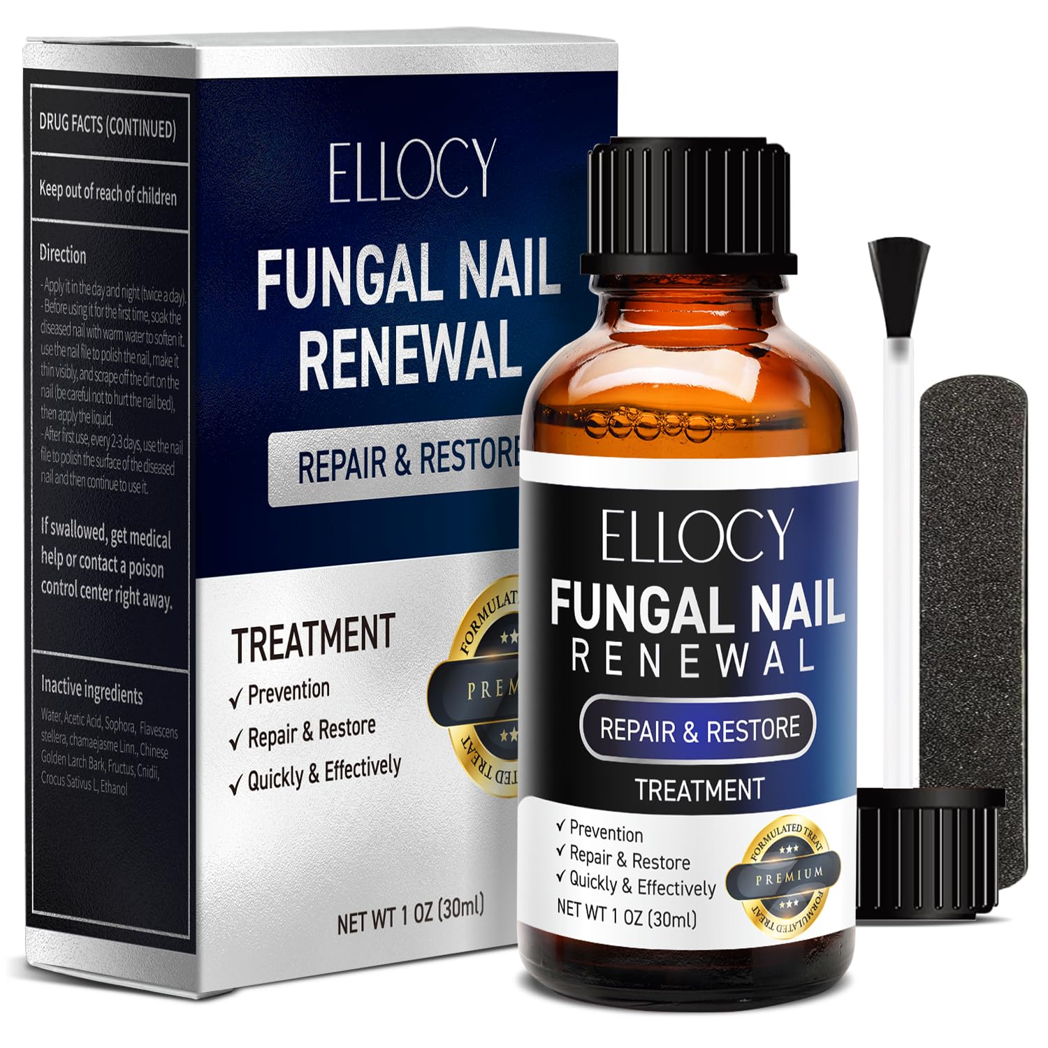 Extra Strength Toenail Fungus Treatment - Repair Damaged Nails & Fight Fungal Infections | Nail Repair Liquid 30ml | Ideal for Athletes, Swimmers & Active Lifestyles