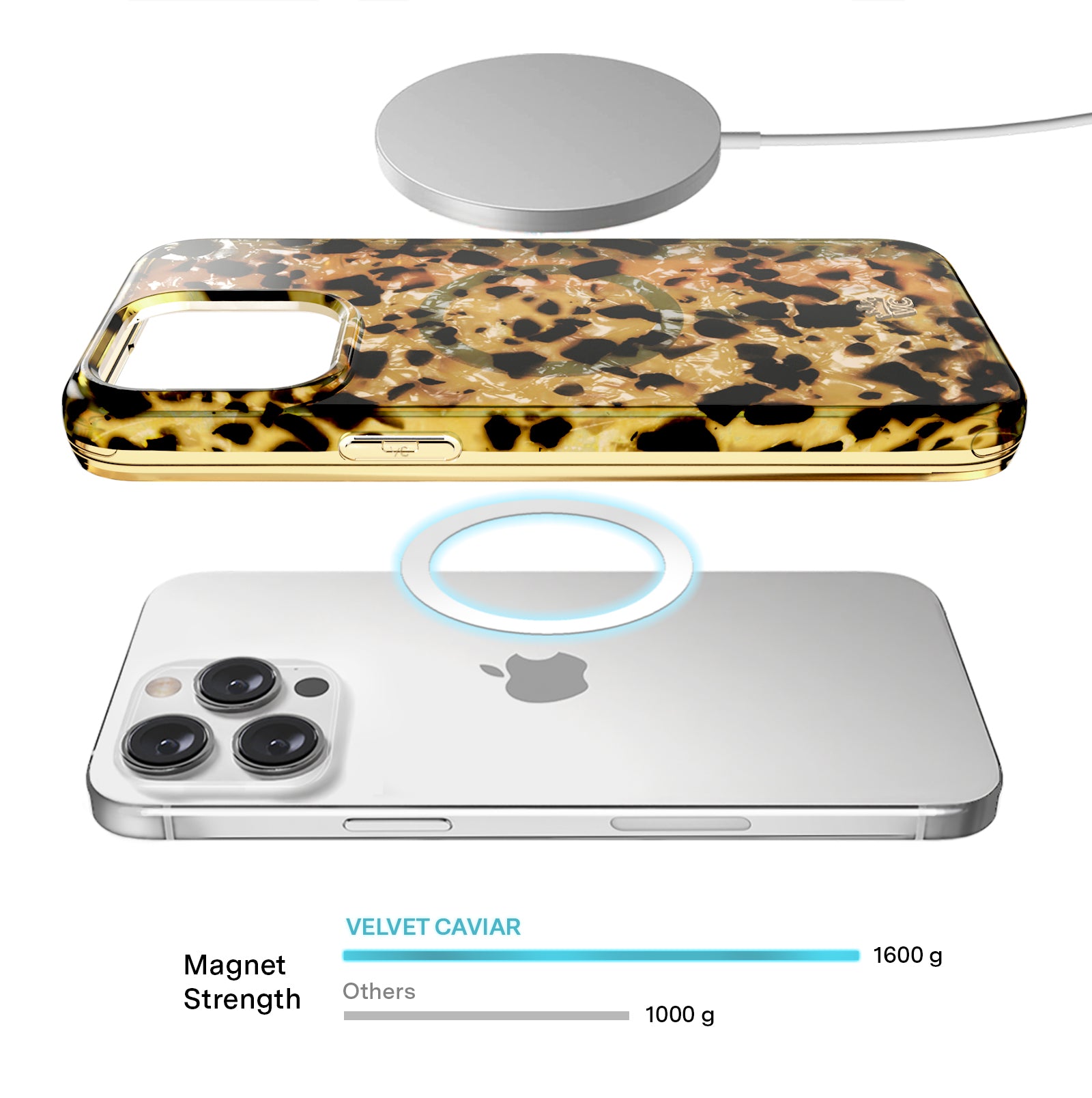 Stylish Blonde Tortoise Shell iPhone Case - Trendy & Durable Phone Cover for iPhone [Model] - Perfect for Everyday Use, Work & Travel