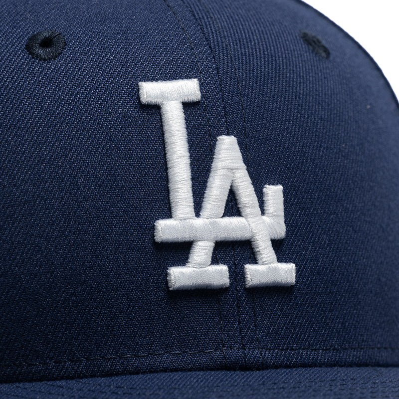 New Era x Politics Los Angeles Dodgers 59FIFTY Fitted Hat - Light Navy Blue Snapback Cap for Baseball Fans & Streetwear Fashion | Perfect for Games, Collecting & Urban Style