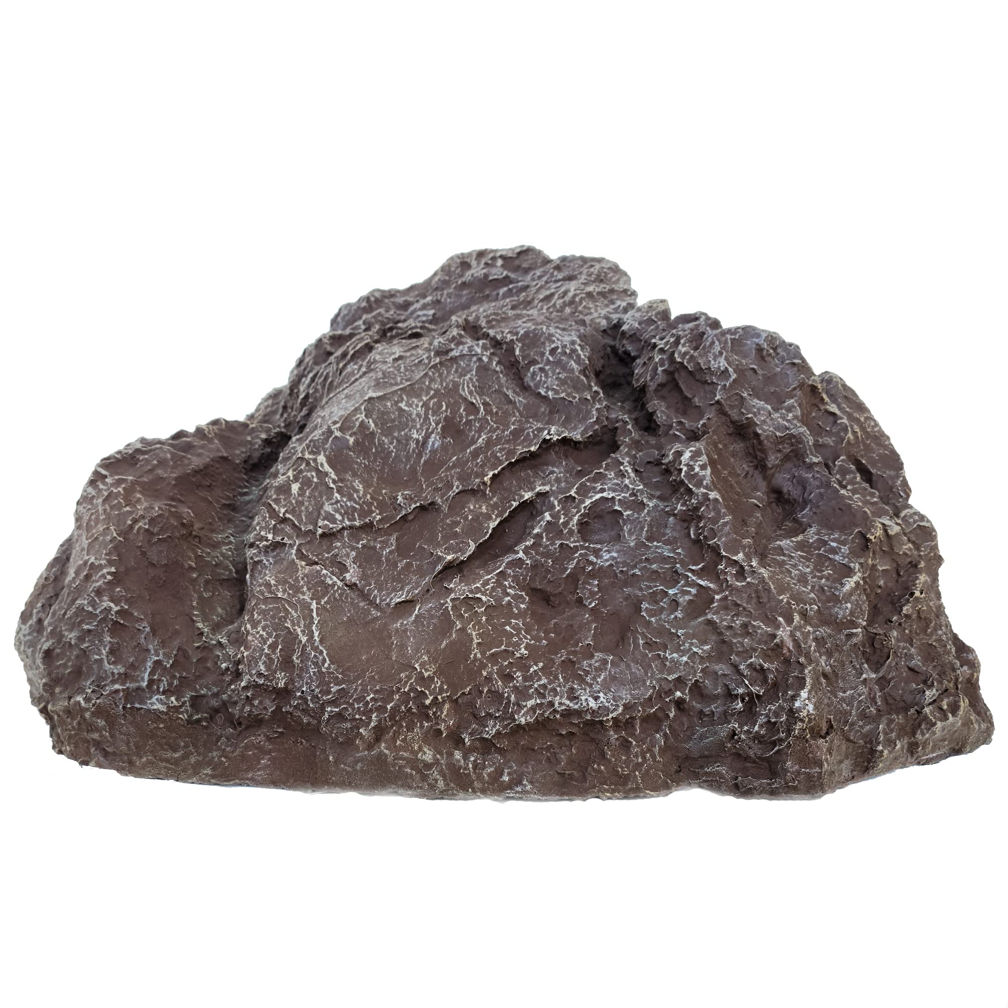 FOREVER BAMBOO Artificial Rock Well Pump Cover - 13x28x30 Inch Fiberglass Boulder for Landscaping | Hide Pipes & Utilities | Durable Faux Rock Decoration for Backyard, Garden & Outdoor Decor | Large River Brown