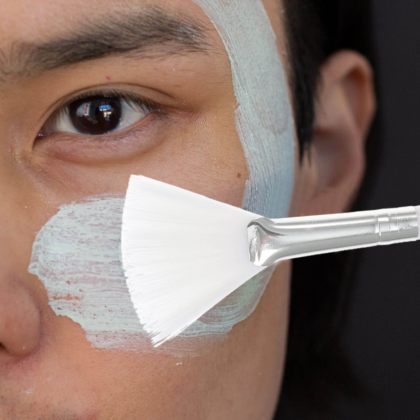 Lurrose 2PC Soft Face Mask Brush for Glycolic Peel & Makeup Application - Salon & Home Skincare