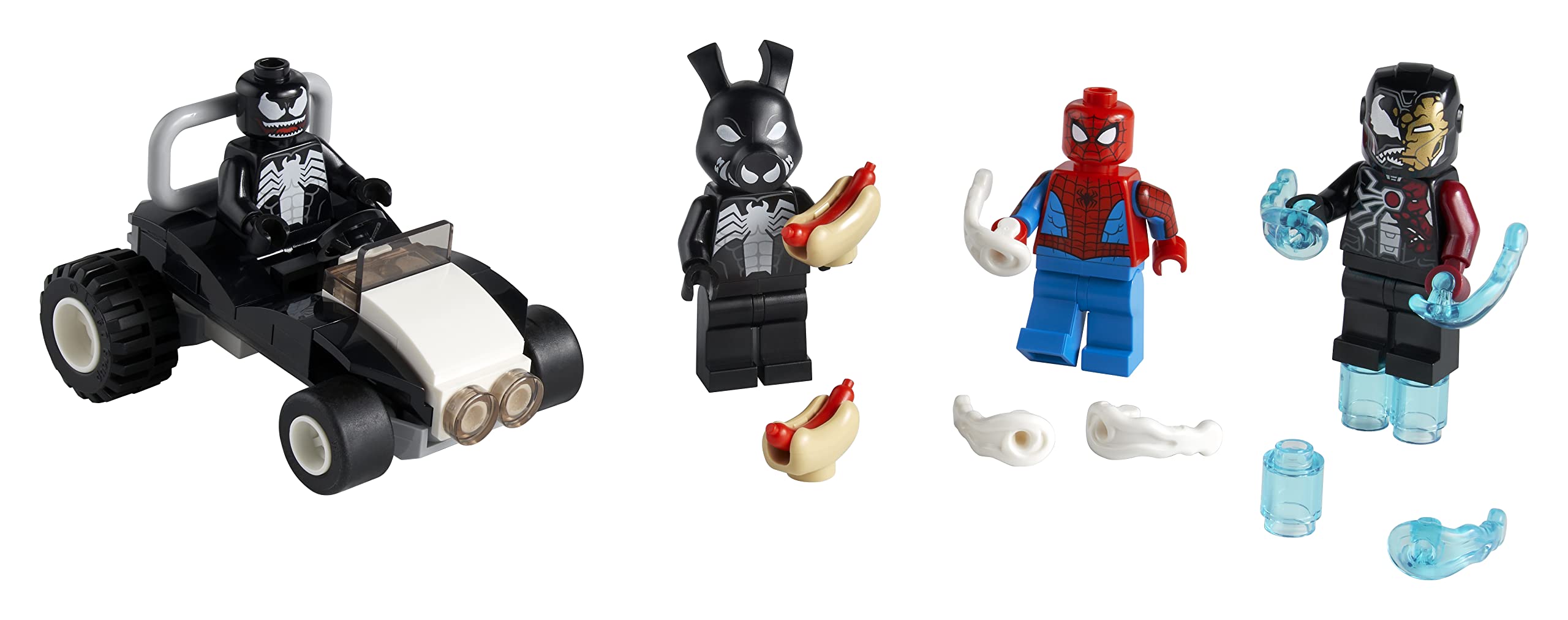 LEGO Marvel 40454 Spider-Man vs Venom & Iron Venom Superhero Building Set - Perfect for Kids' Birthday Gifts & Superhero Play Scenes