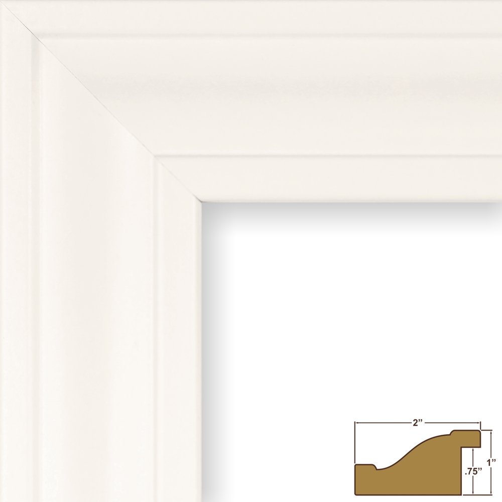 Craig Frames 21834812 14x18 Inch White Contemporary Picture Frame Set of 4 - Perfect for Wall Decor, Photo Displays & Home Office Decorations