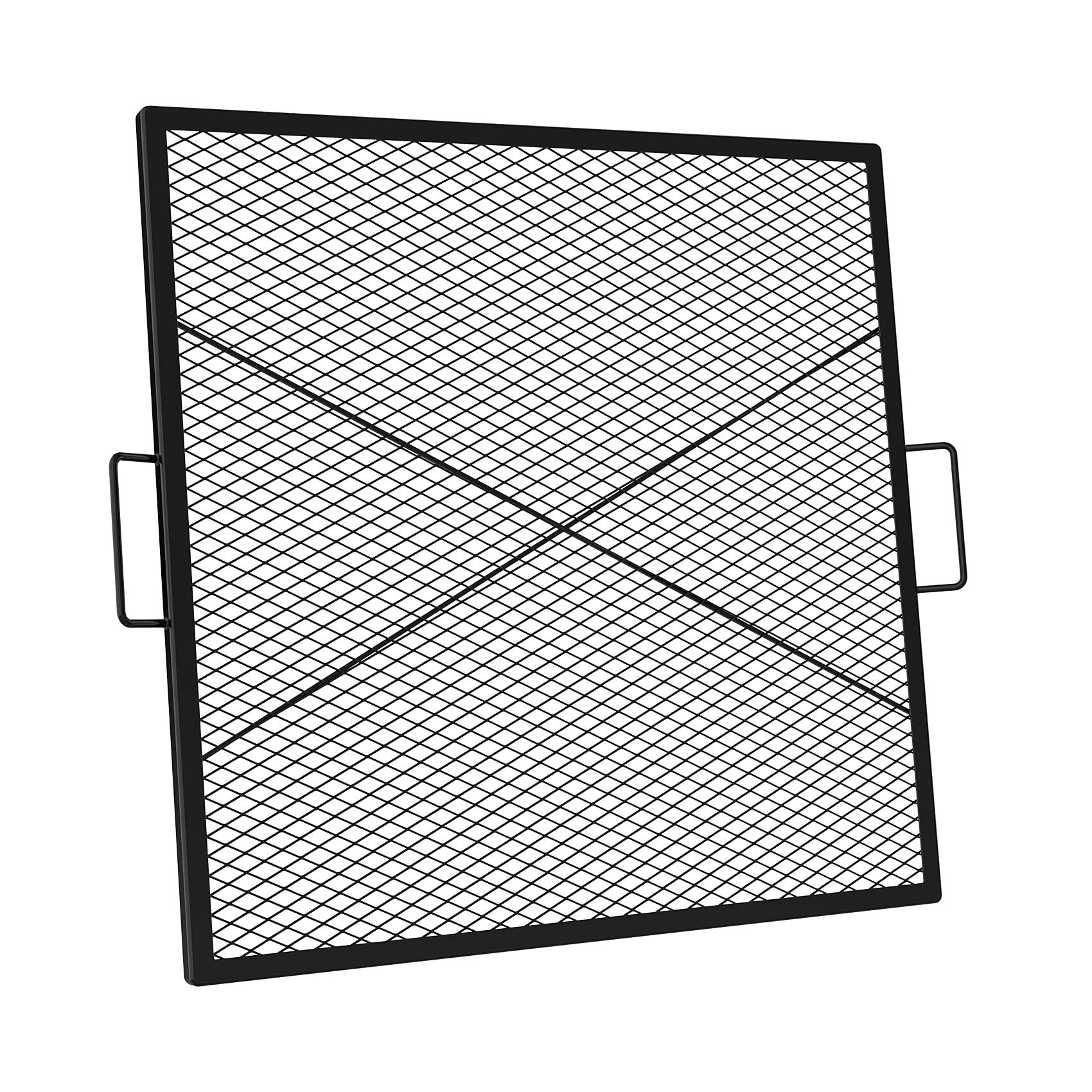 OnlyFire 36-Inch X-Marks Square Fire Pit Cooking Grate - Heavy Duty BBQ Grill Replacement for Outdoor Camping, Backyard, and Patio Cooking