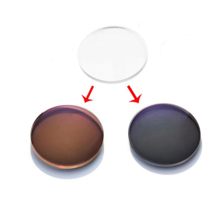 BCLEAR 1.61 Index Aspheric Photochromic Anti-Blue Light Myopia Lenses (Brown) - Clear Vision for Indoor & Outdoor Activities, Computer Use, and UV Protection
