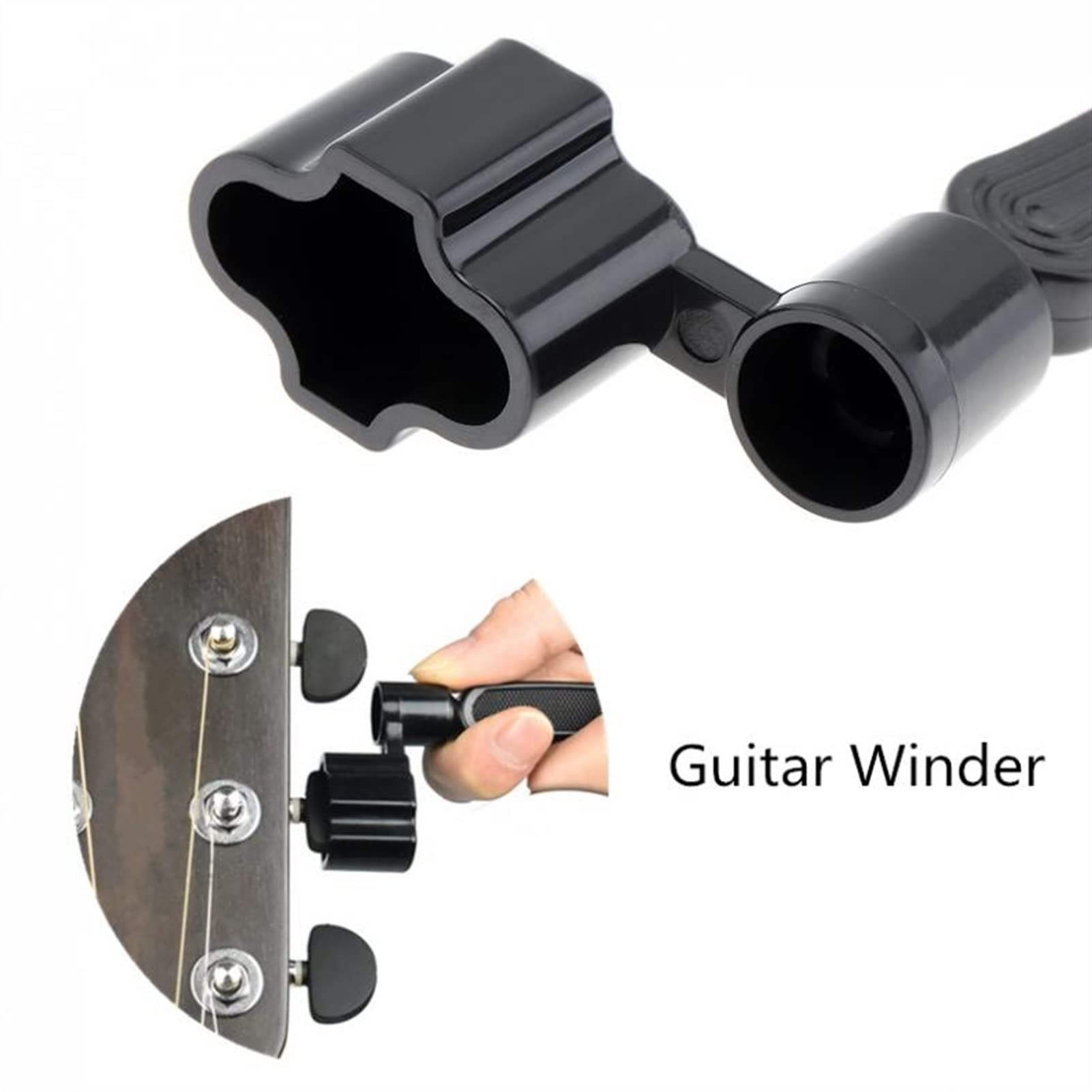 3 in 1 Guitar Peg String Winder + Pin Puller + String Cutter - Professional Multifunctional Luthier Tool Set for Guitar Maintenance & String Changing - Perfect for Acoustic & Electric Guitar Players & Repair Technicians
