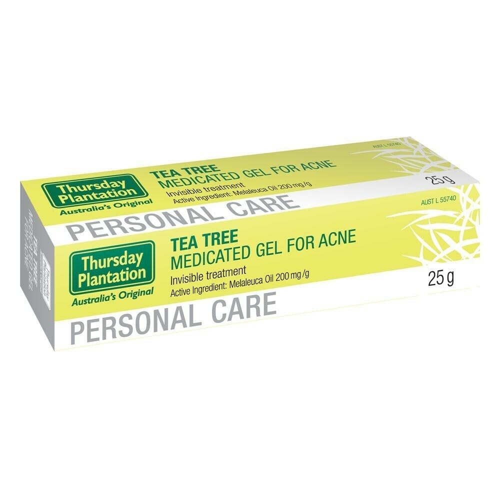 Thursday Plantation Tea Tree Gel – 25g – Natural Tea Tree Oil Formula for Acne, Pimples & Blackheads – Skin Repairing & Moisturizing Treatment – Perfect for Daily Skincare & Blemish Control