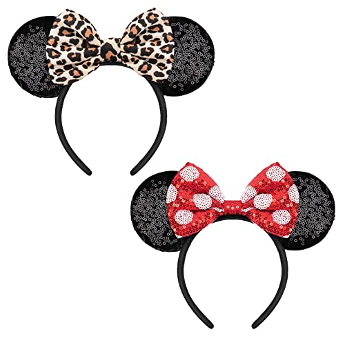 leopard&dot bow
