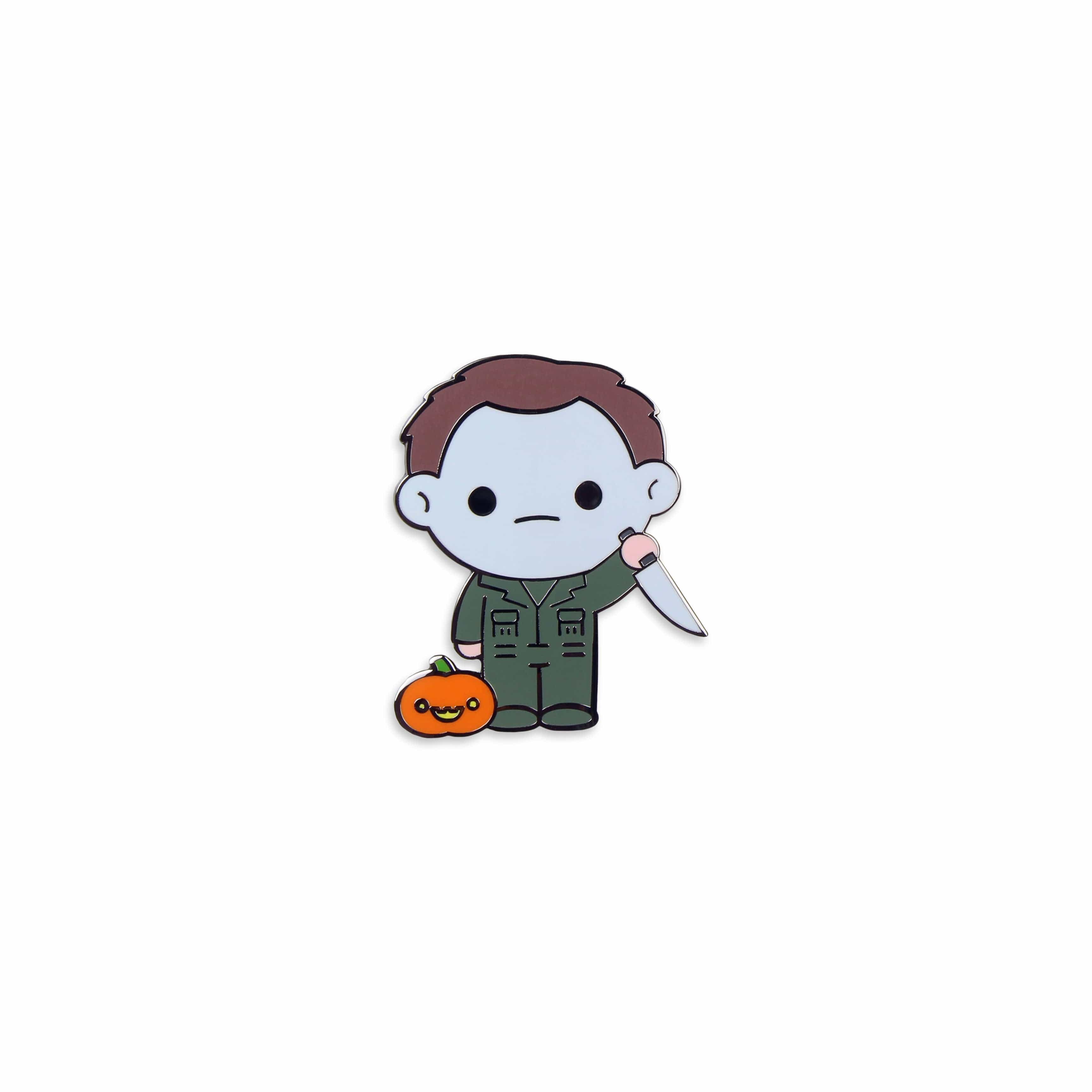 Michael & The Pumpkin Halloween Enamel Pin Set - Cute Spooky Accessories for Jackets, Backpacks & Costumes | Perfect for Trick-or-Treating & Halloween Parties