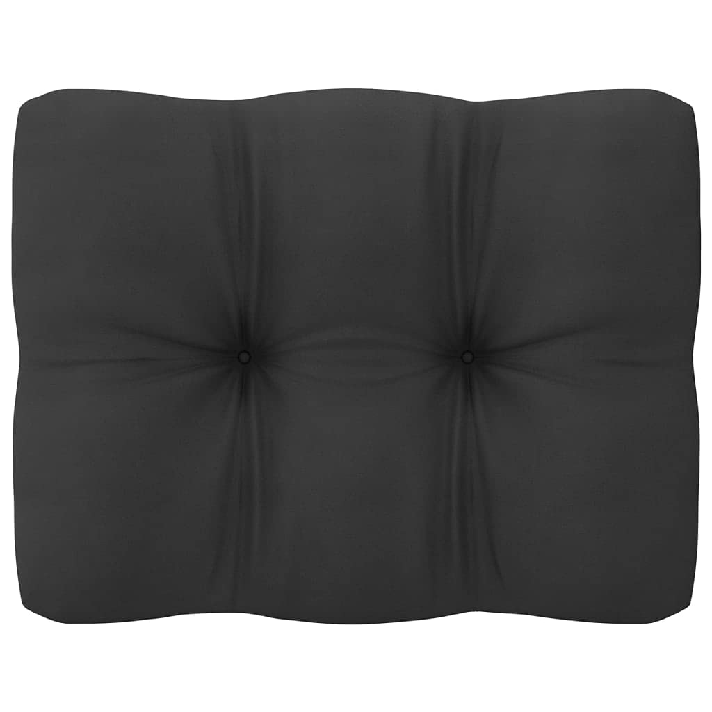 2-Piece Patio Sectional Sofa Set with Anthracite Cushions - Solid Pinewood Outdoor Furniture for Backyard, Garden & Poolside - Cozy Reading & Lounge Seating - Weather-Resistant Sectional Sofa Units