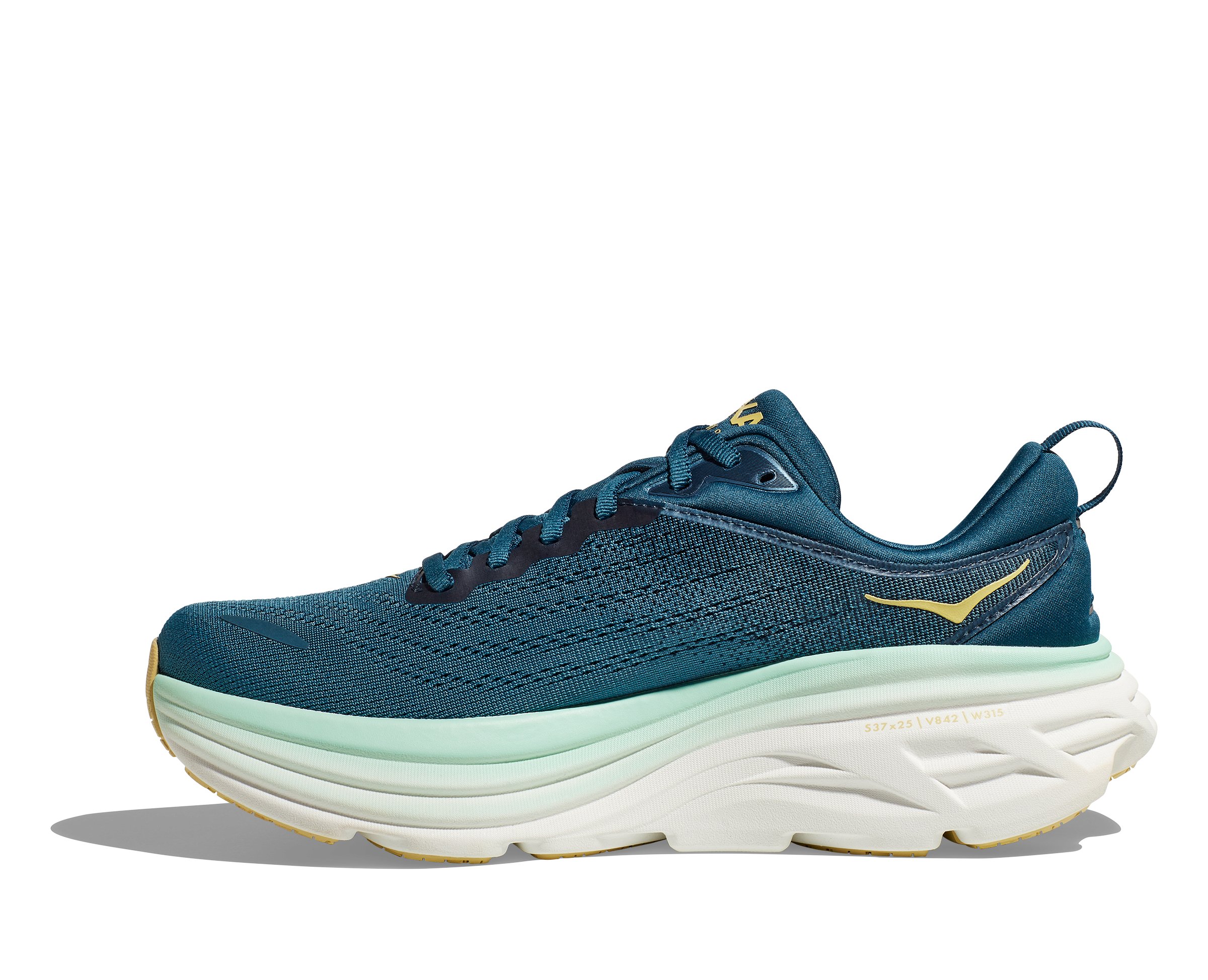 HOKA Bondi 8 Running Shoes for Men - Cushioned Road Running Sneakers with Maximum Comfort for Marathon, Jogging & Daily Wear