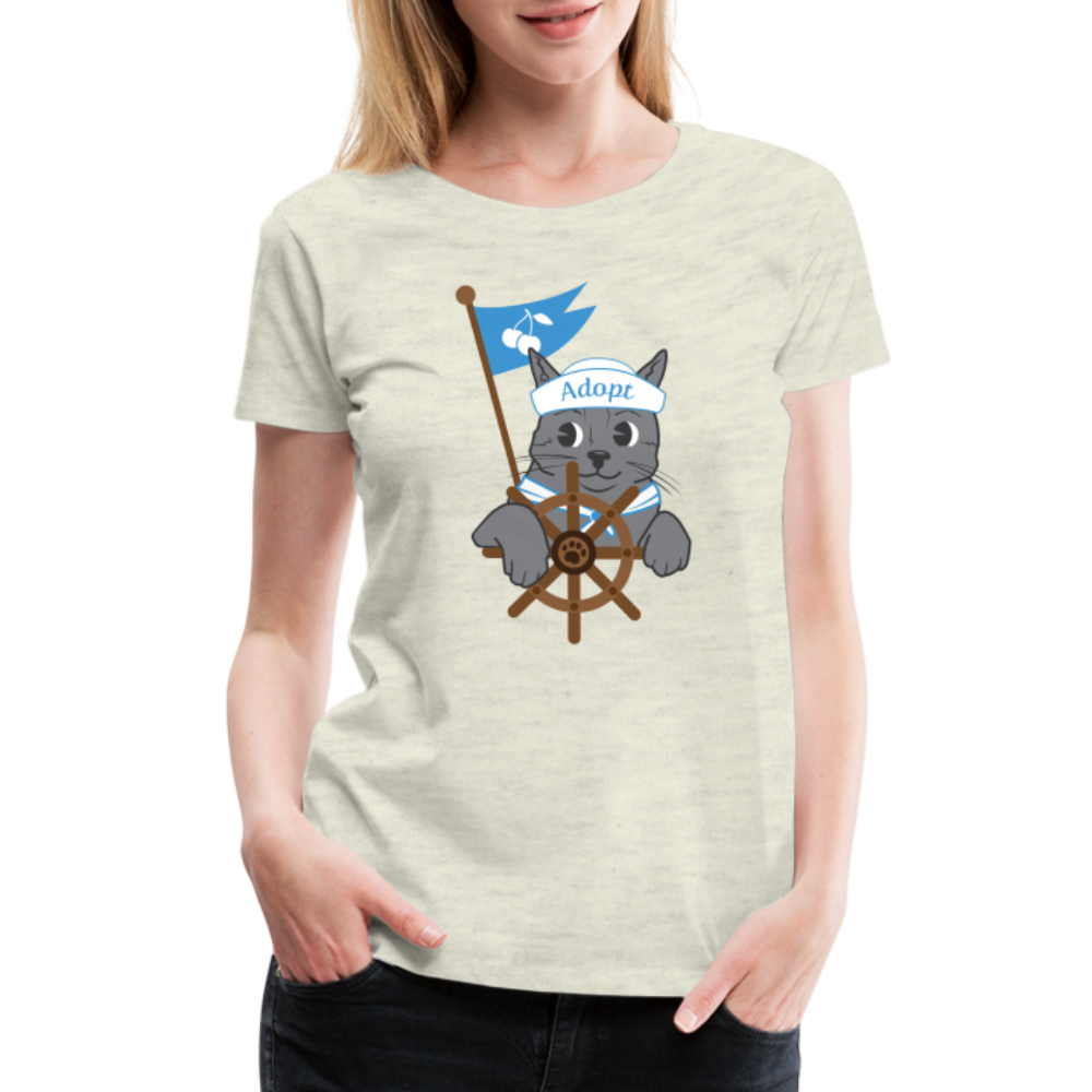 Door County Sailor Cat Contoured Premium Cotton T-Shirt for Men & Women - Comfortable Casual Wear for Sailing, Beach Outings & Everyday Fashion