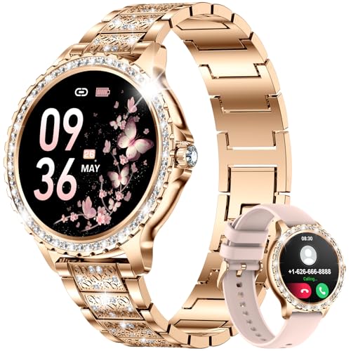 D-golden Diamond Metal Band + Pink Silicone Band