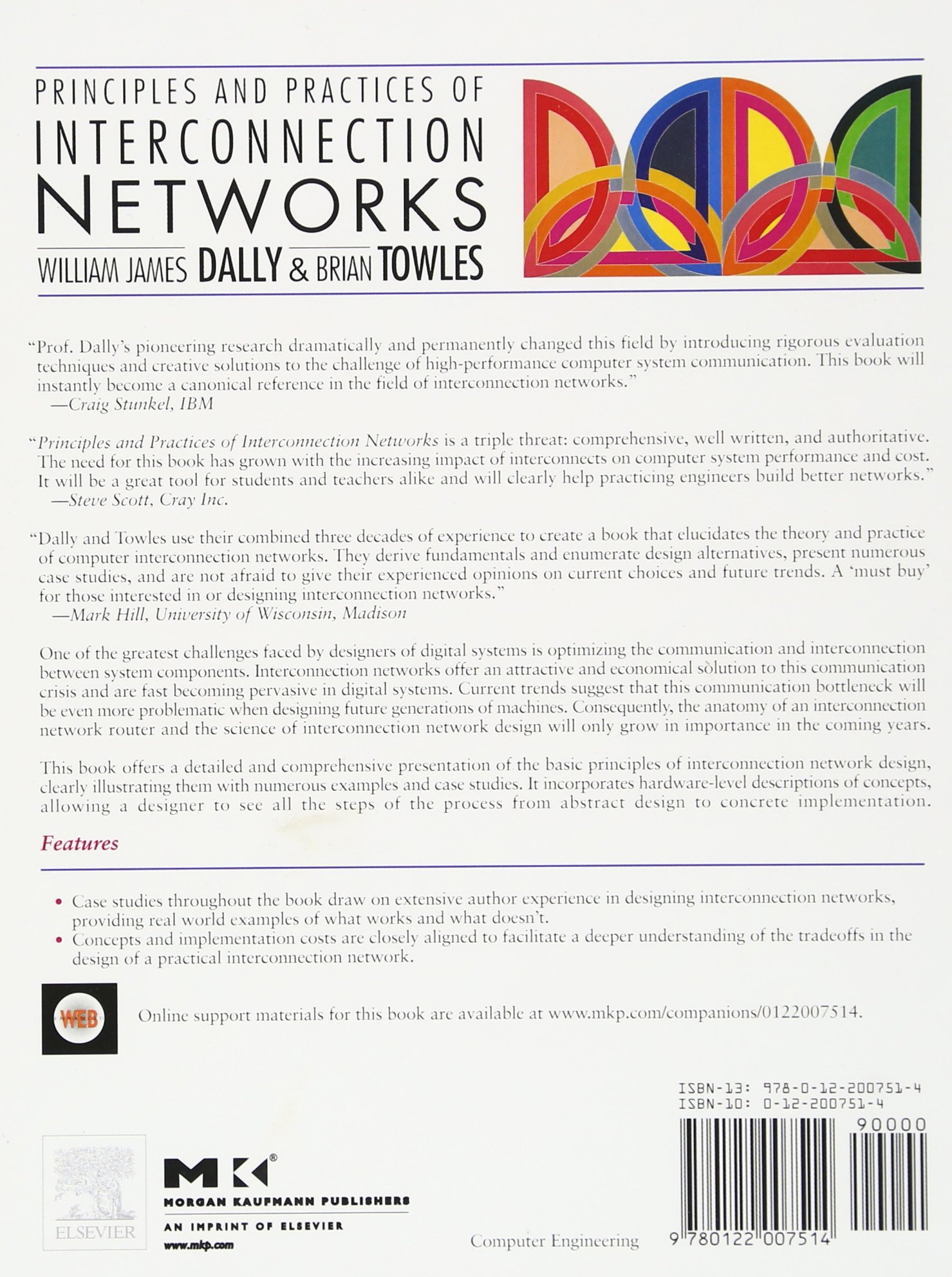 Principles and Practices of Interconnection Networks - Computer Architecture Textbook (Morgan Kaufmann Series) | Network Design Guide for Engineers & Students