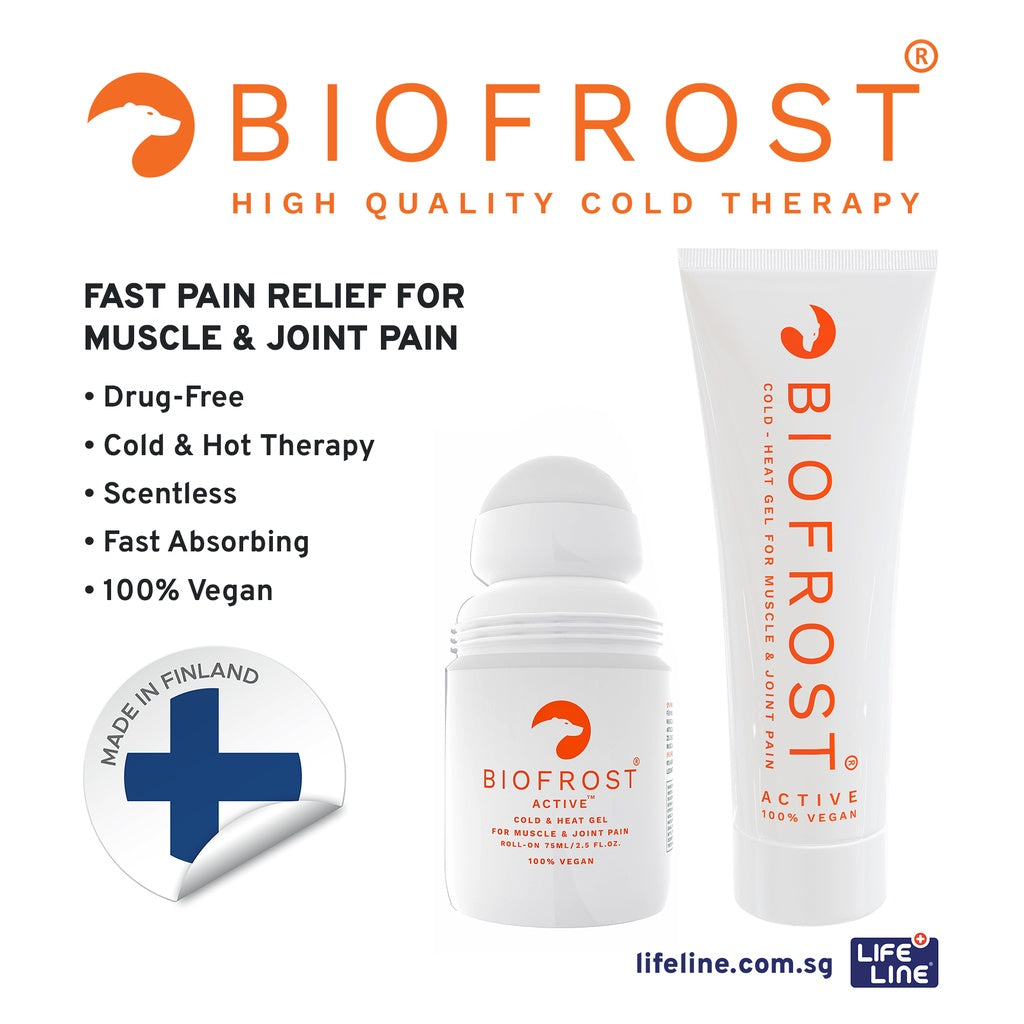 Biofrost Active Drug-Free Pain Relief Gel - Fast-Acting Muscle & Joint Pain Relief for Athletes & Active Lifestyles - Perfect for Post-Workout Recovery & Arthritis Discomfort