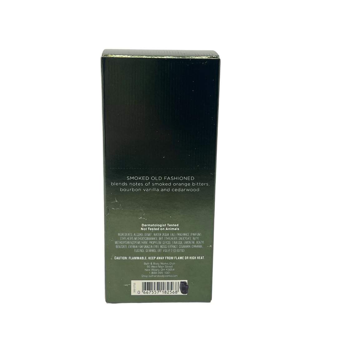 Bath & Body Works Smoked Old Fashioned Cologne for Men - 3.4 fl oz Eau de Toilette Spray | Woody Spicy Scent | Long Lasting Fragrance for Date Night, Office & Special Occasions