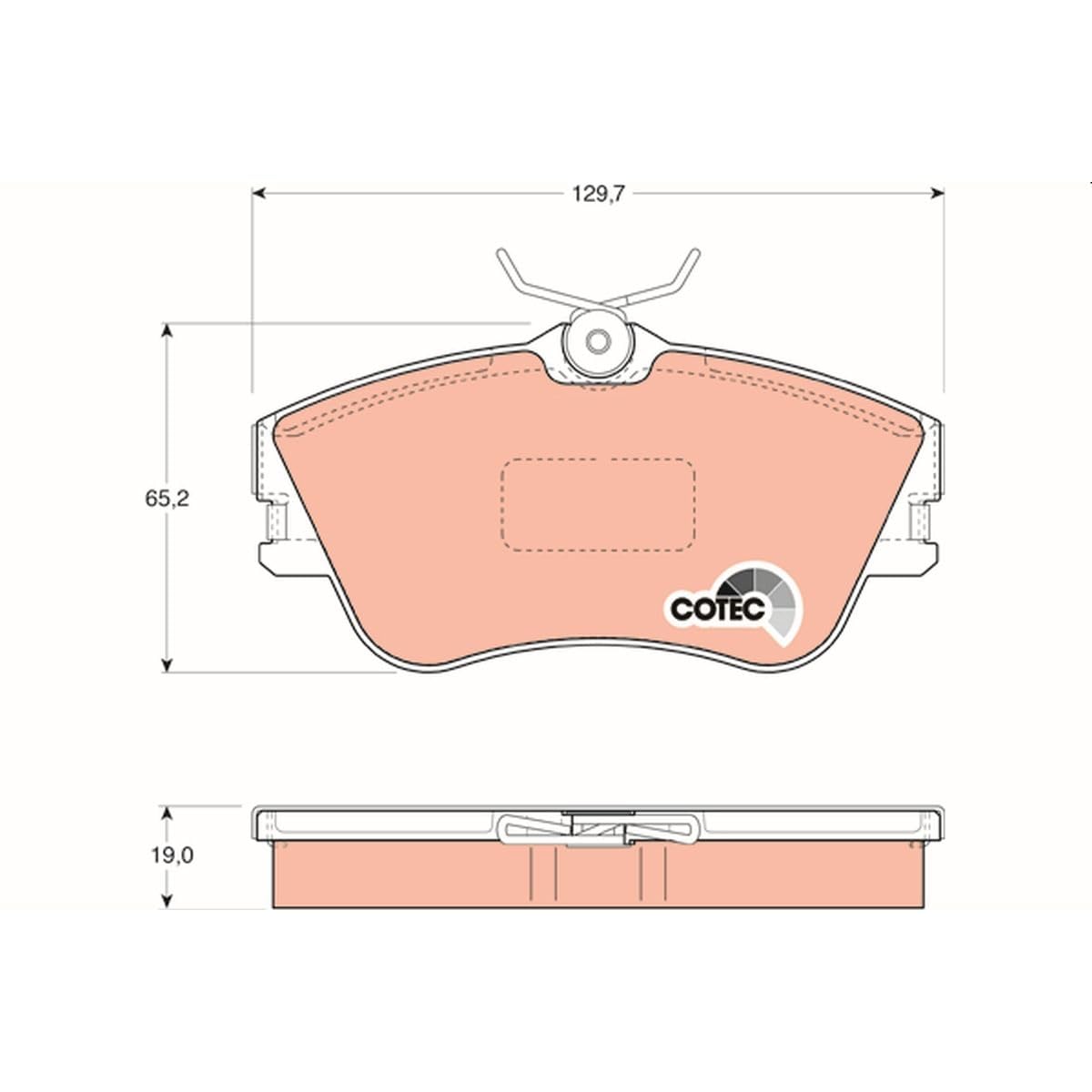 TRW Automotive GDB1092 Brake Pads - High Performance Replacement Brake Pads for Smooth & Safe Stopping | Perfect for Daily Commuting, Highway Driving & Heavy-Duty Vehicles