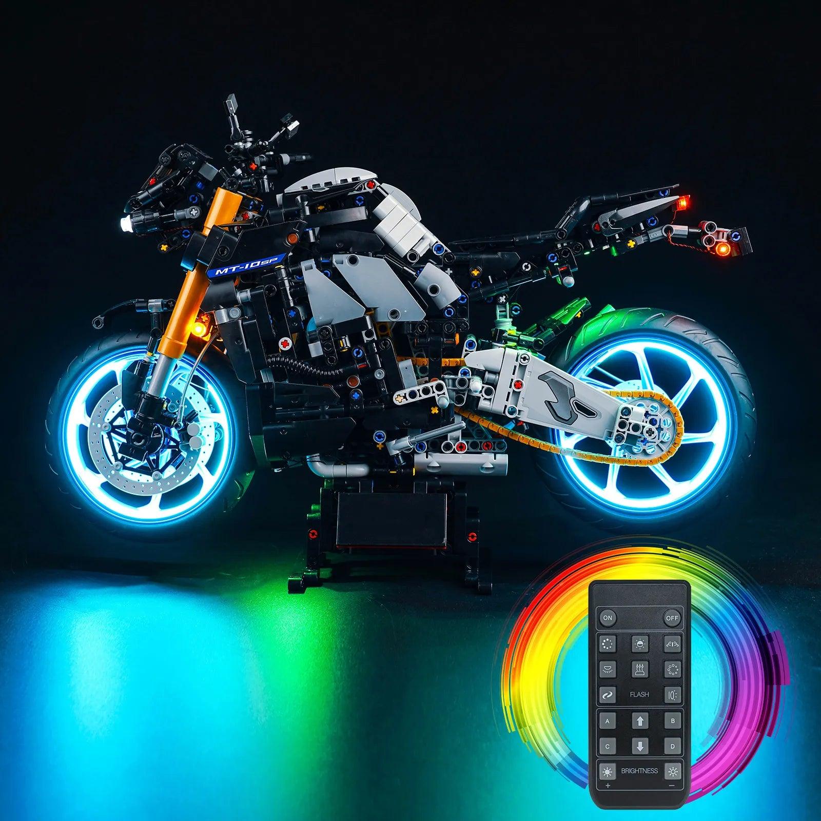 LEGO Yamaha MT-10 SP 42159 LED Lighting Kit - Enhance Your Motorcycle Model with Bright LED Lights for Night Display & Showcase